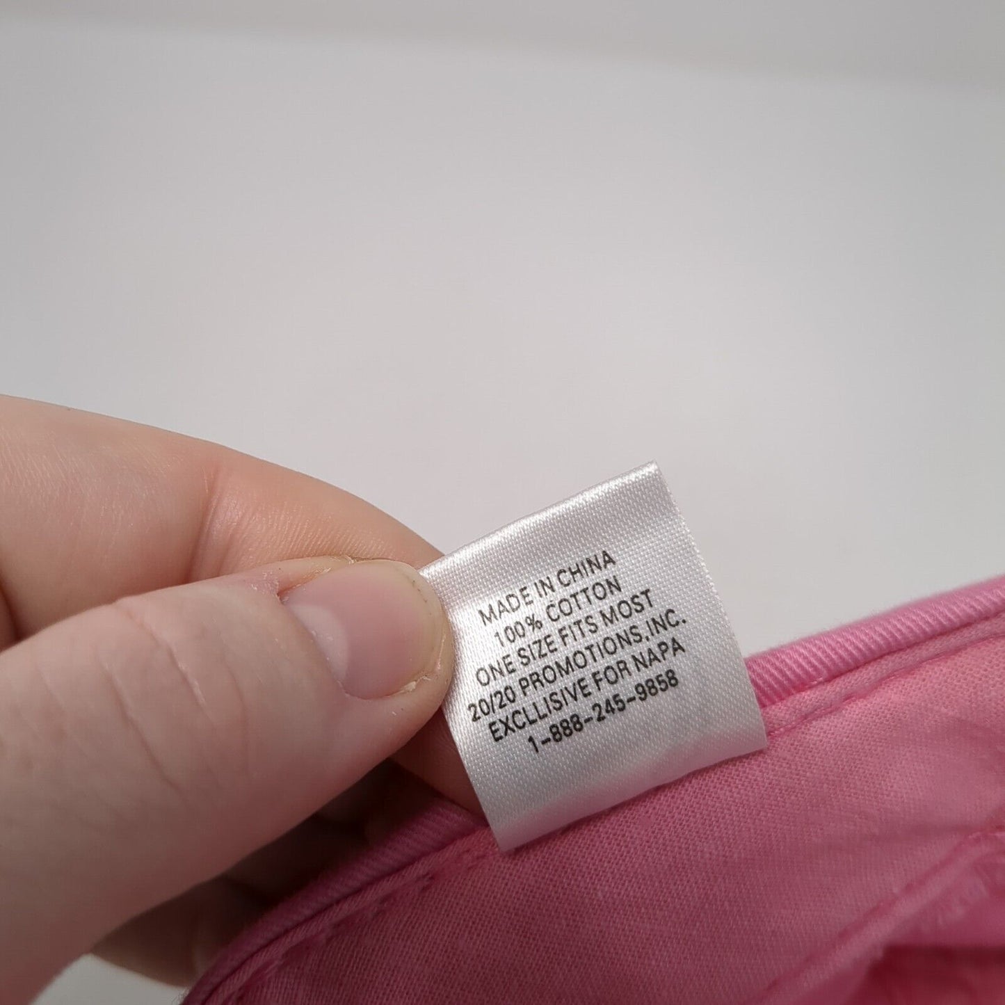 NAPA All Out For The Cure Strapback Hat Pink One Size Solid Adjustable