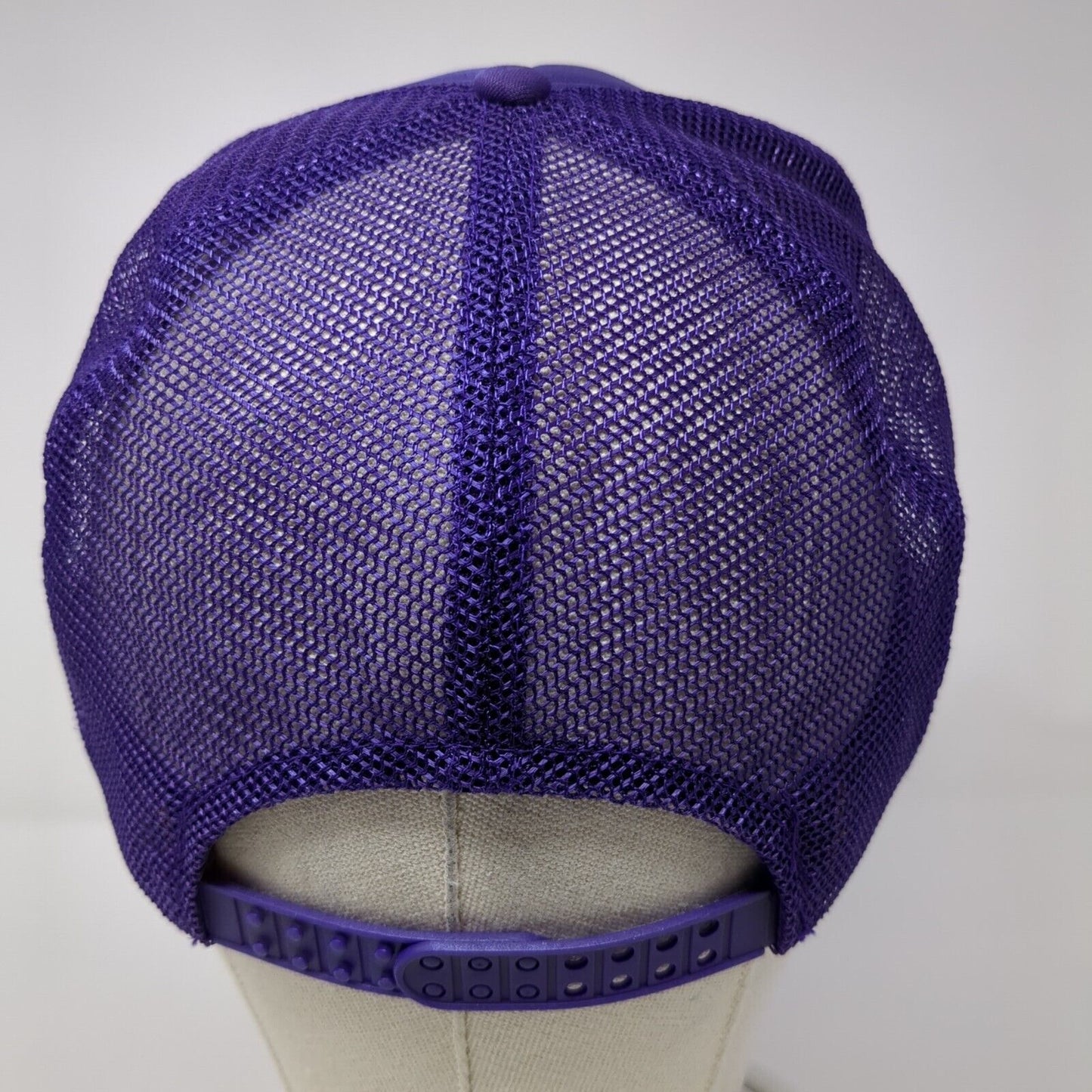 Ace Industrial Supply Snapback Trucker Hat Purple OS Adjustable Mesh Back Rope