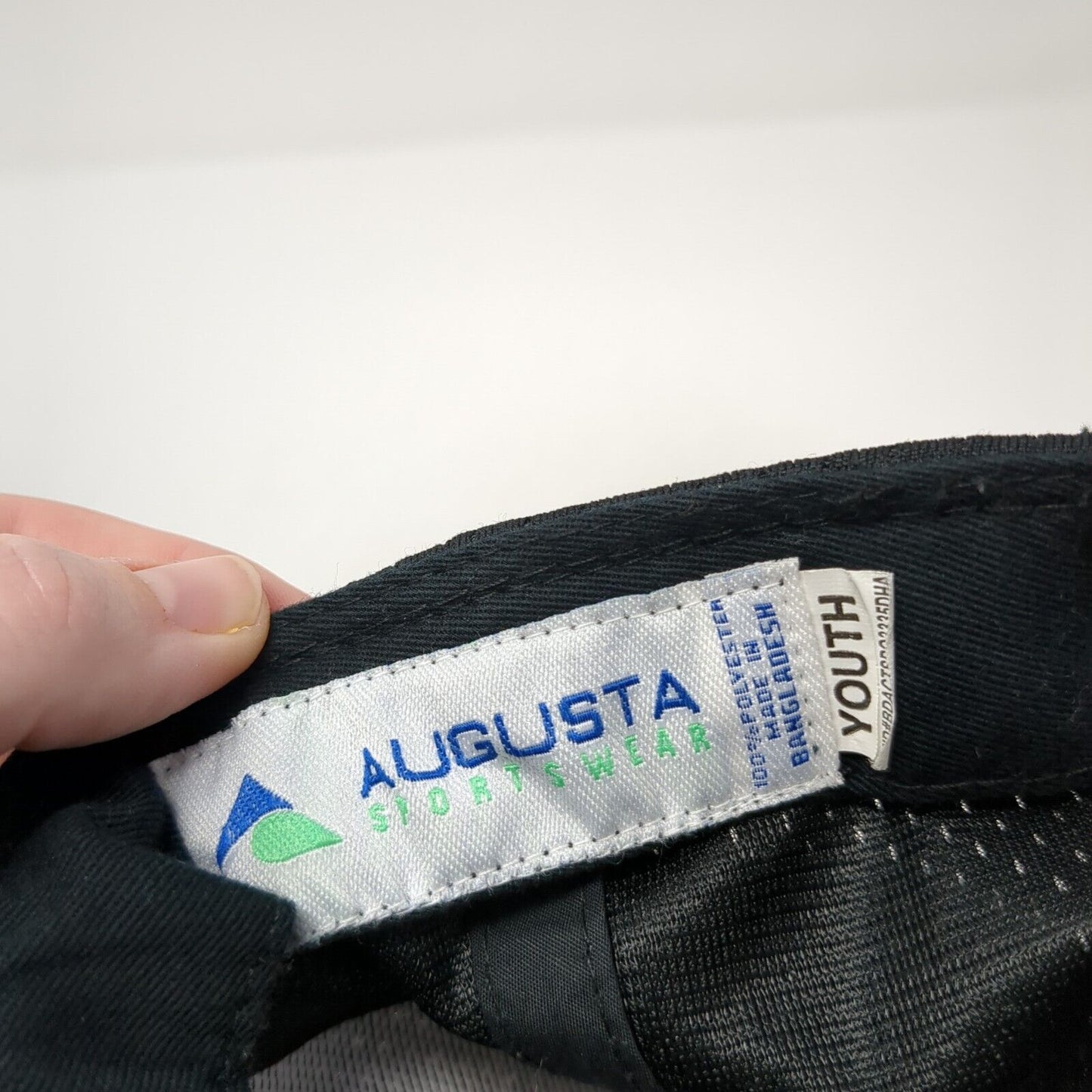 WV Strapback Hat Black Youth One Size Adjustable Embroidered Augusta