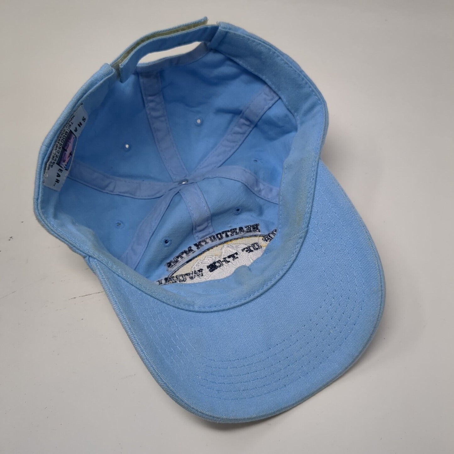 Top Of The World Beartooth Mtnb Wyoming Strapback Hat Blue OSFA Shasta Wear