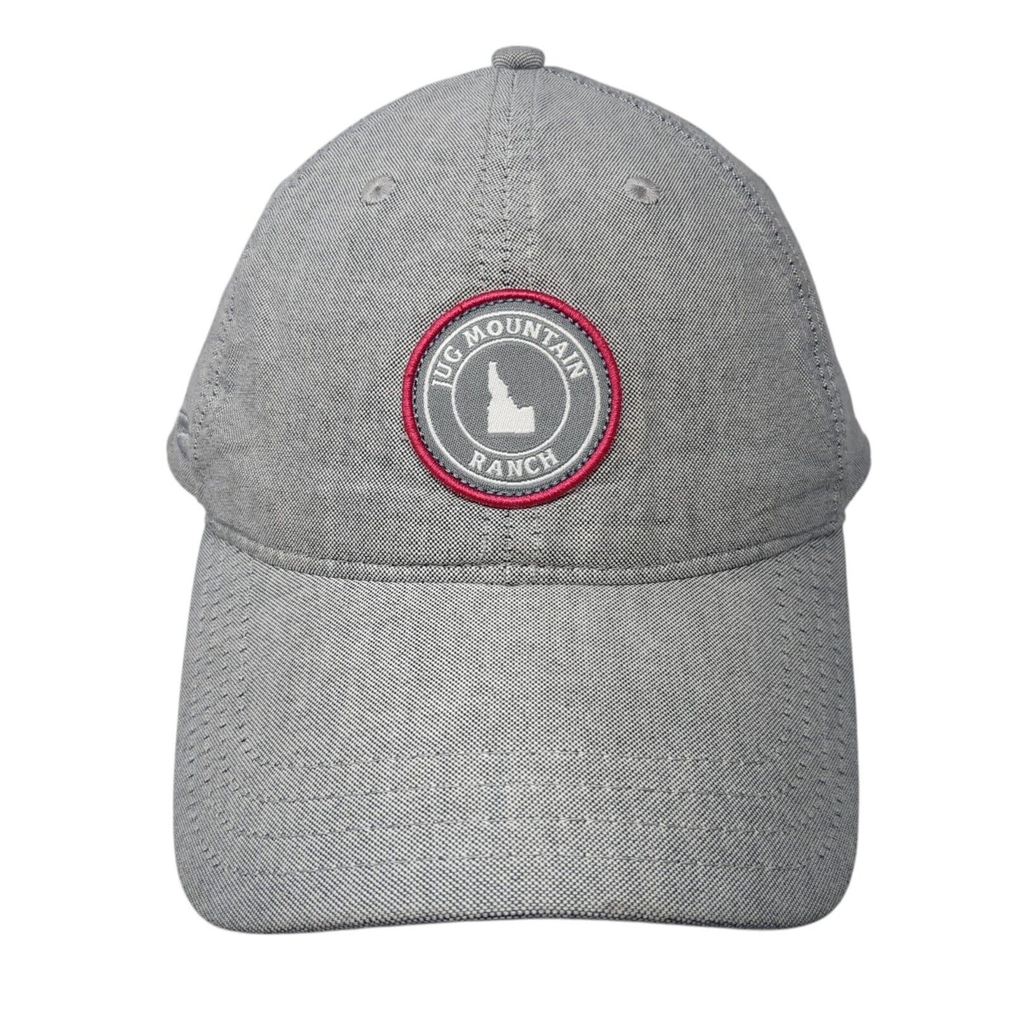 Idaho Jug Mountain Ranch Patch Slideback Hat Gray One Size Pukka 6 Panel