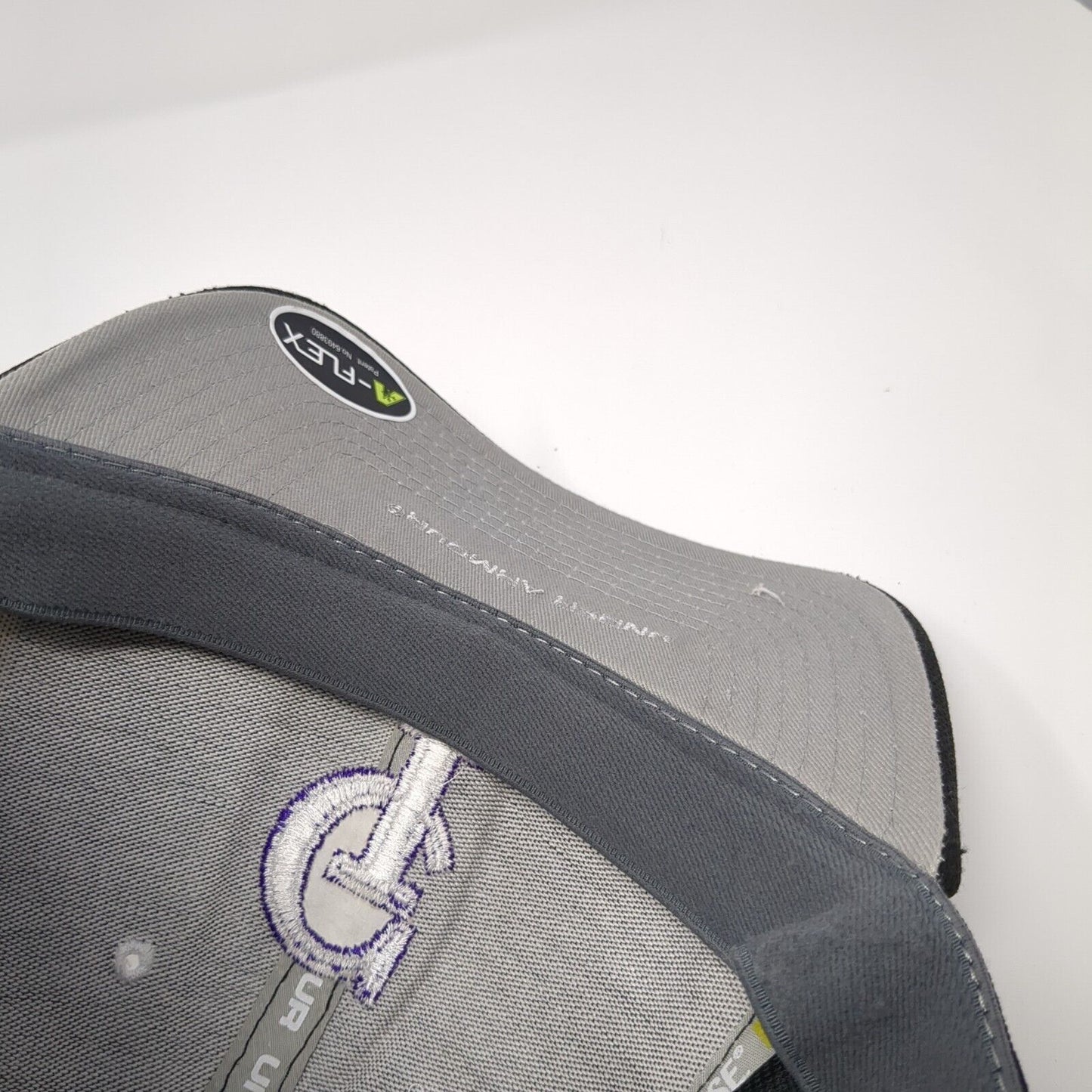 CI Fitted Hat Black Large Embroidered A-Flex Under Armour 6 Panel