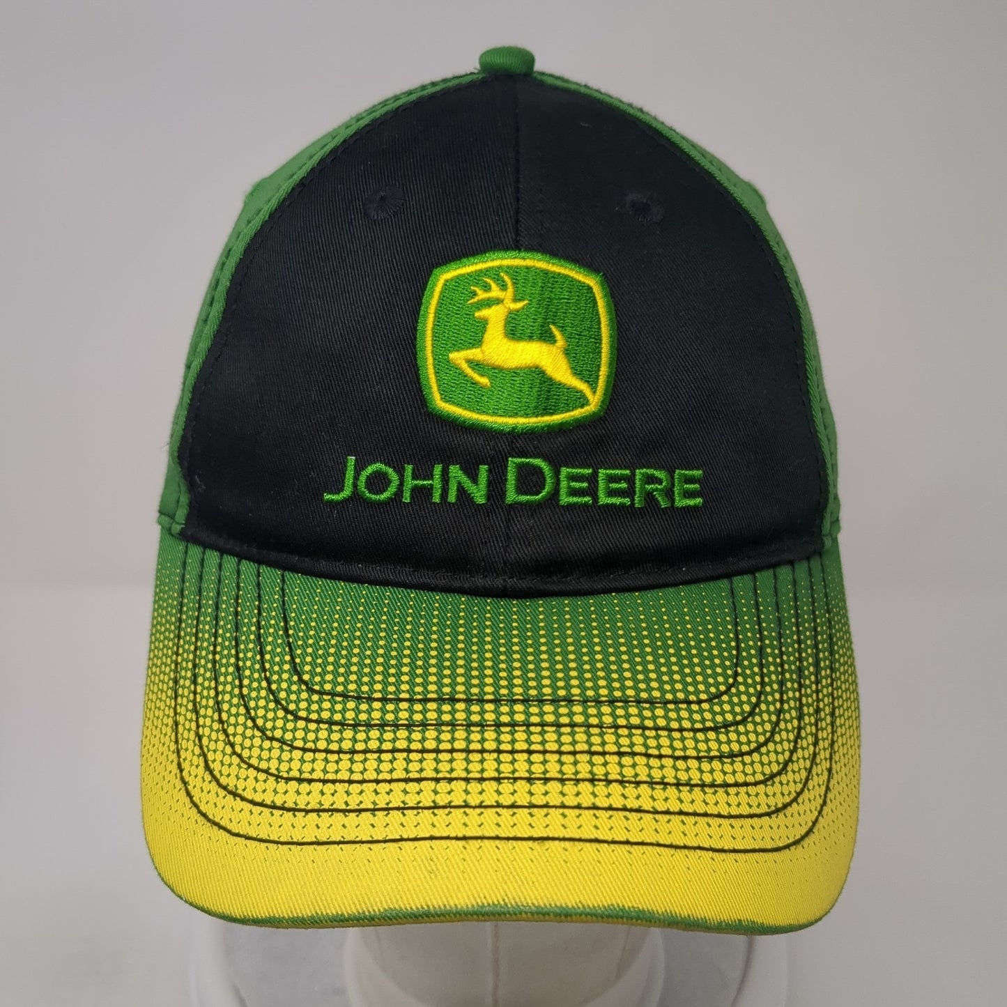 John Deere Strapback Baseball Cap Multicolor One Size Adjustable Embroidered