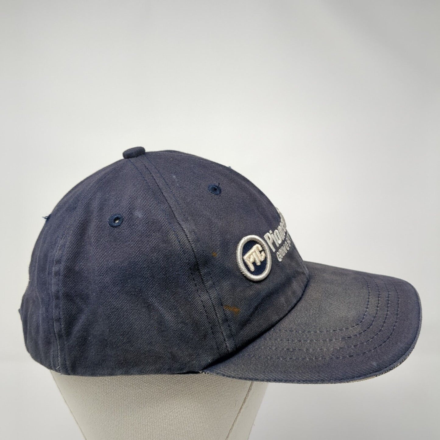 Pioneer Title Co. Going Beyond Strapback Hat Blue One Size Adjustable