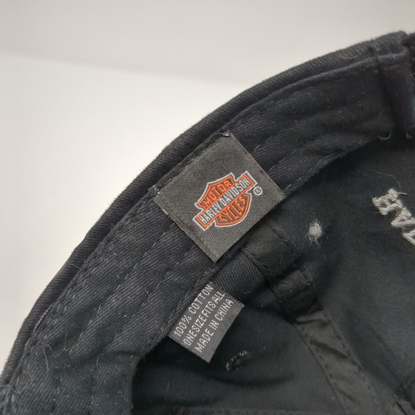 Harley-Davidson Maui Hawaii Strapback Hat Black One Size Rhinestone