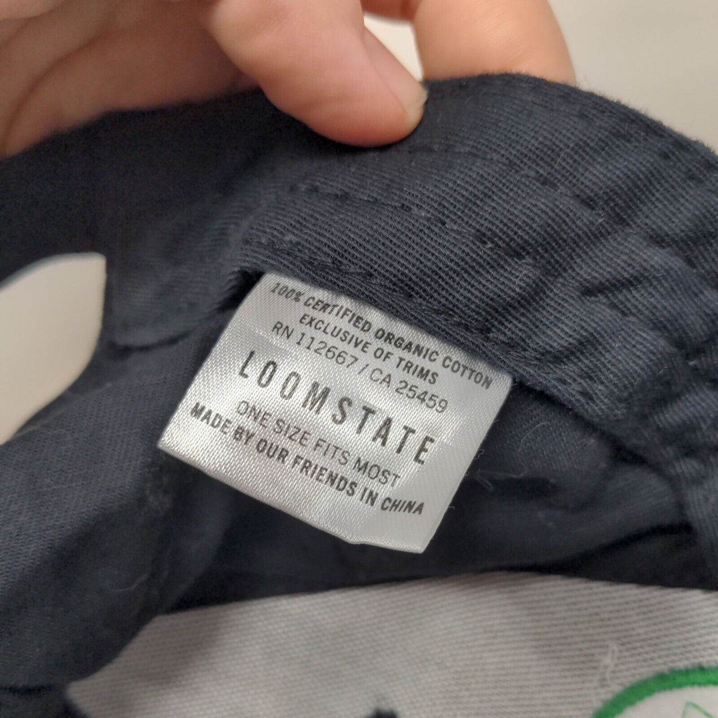 Whole Foods Market Blue OSFM Strapback Hat Adjustable Embroidered Vented Holes