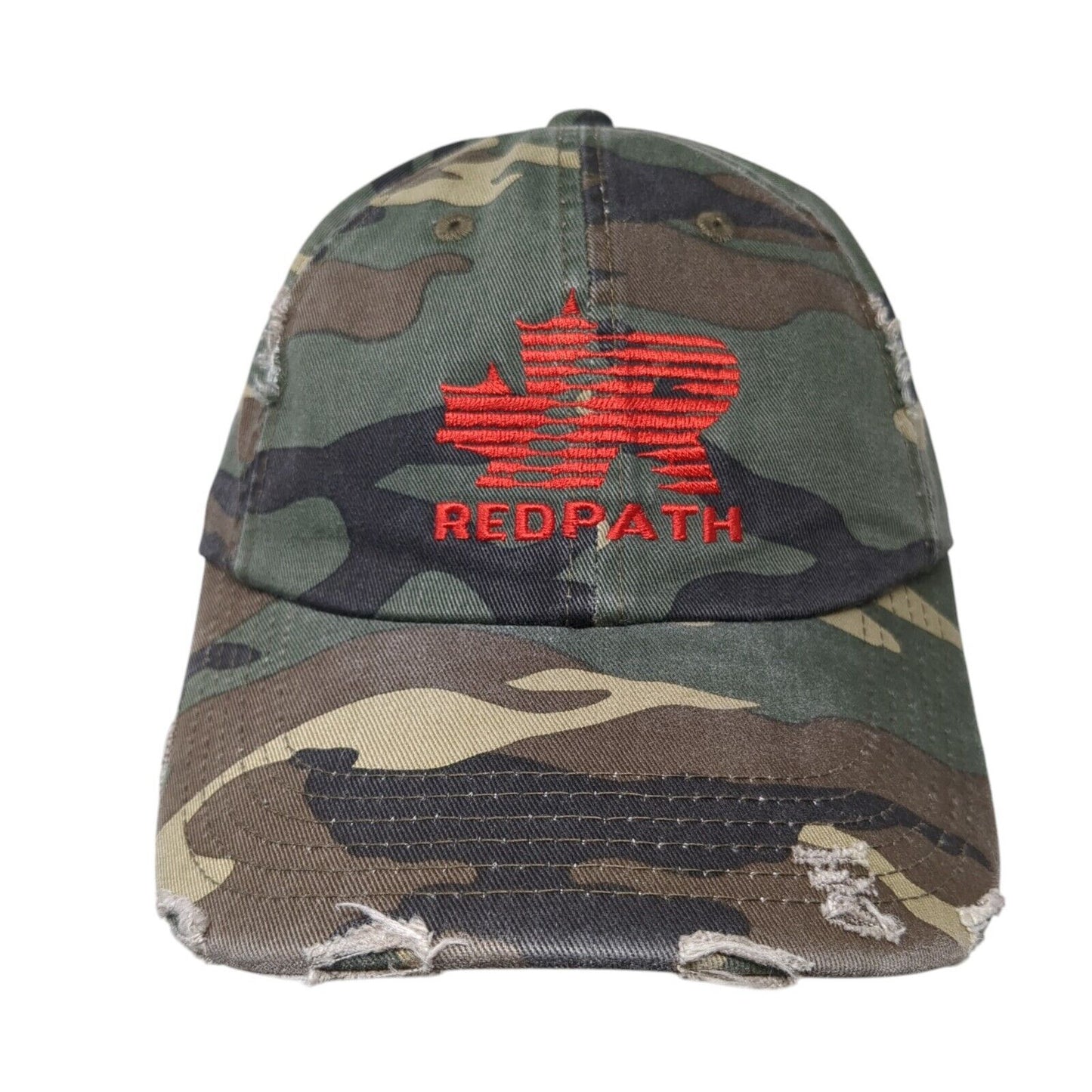 Redpath USA Slideback Hat Camouflage One Size Adjustable Distressed District