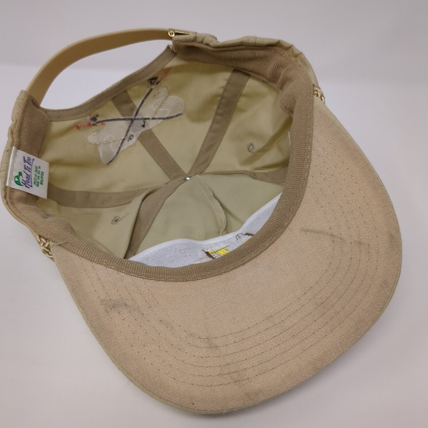 Jack's Tire & Oil Inc Slideback Hat Tan OS Adjustable Embroidered Rope Headtotoe