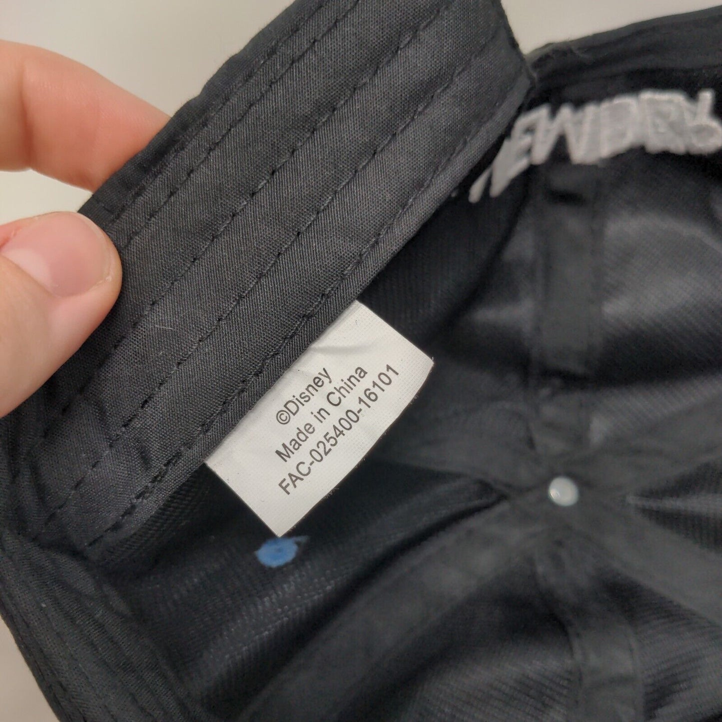 Disney Vacation Club Member Slideback Hat Black One Size Embroidered