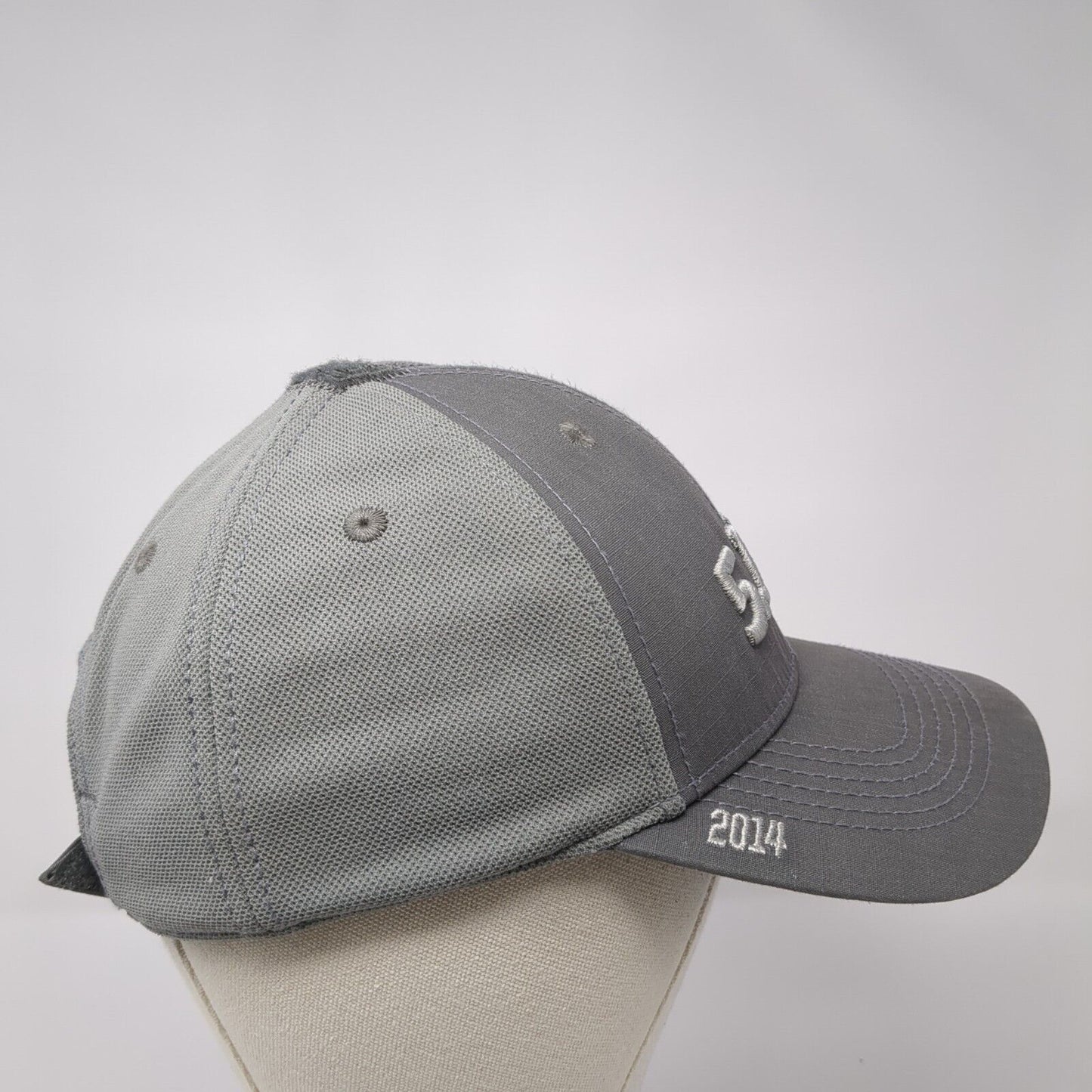5.11 Tactical 2014 Strapback Hat Gray One Size Adjustable Embroidered 6 Panel