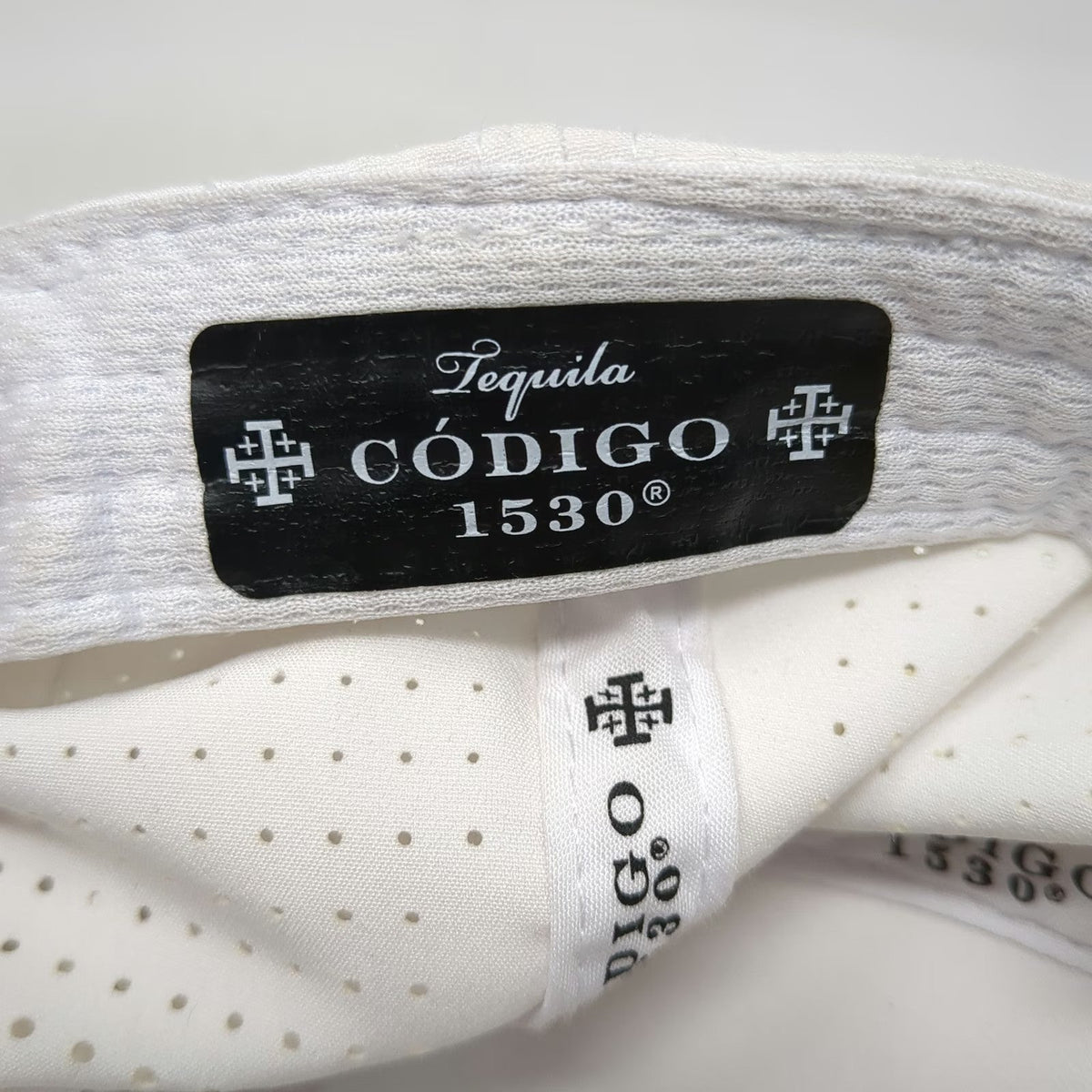 Codigo 1530 Tequila White Baseball Cap One Size Perforated Strapback Hat