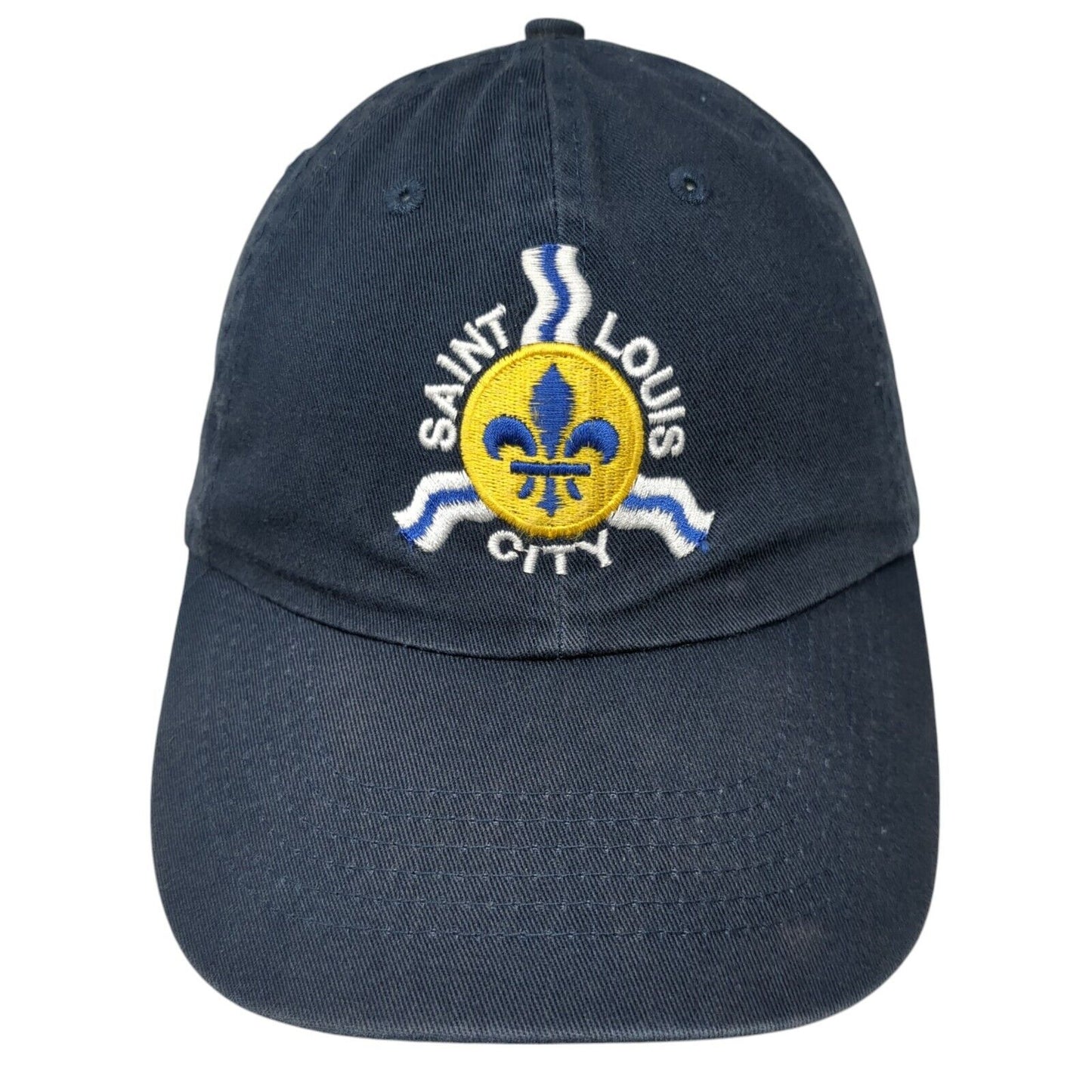 Saint Louis City Slideback Hat Blue One Size Adjustable Embroidered