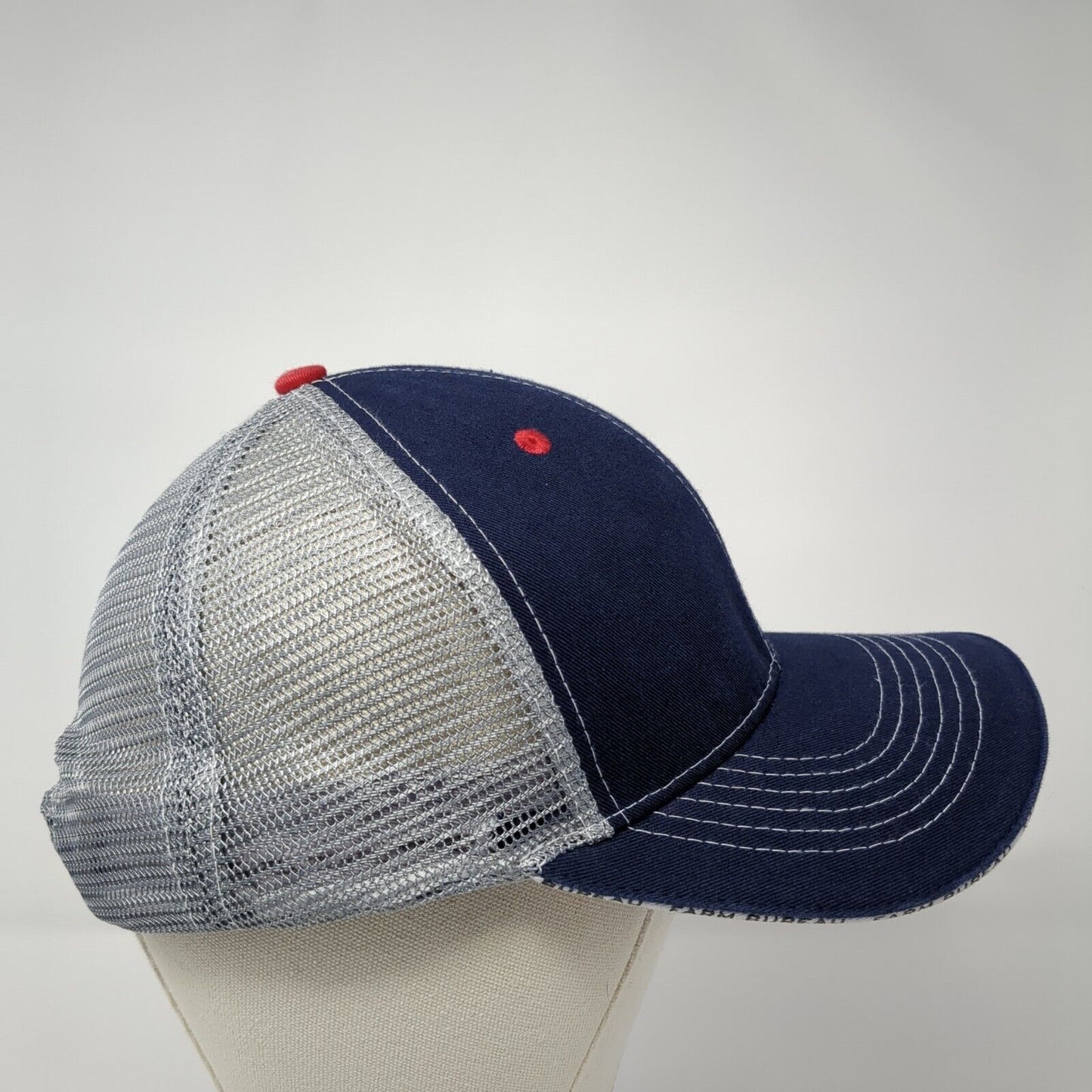 Farm Bureau Ins Snapback Mesh Back Trucker Hat Blue One Size Buck's Bags