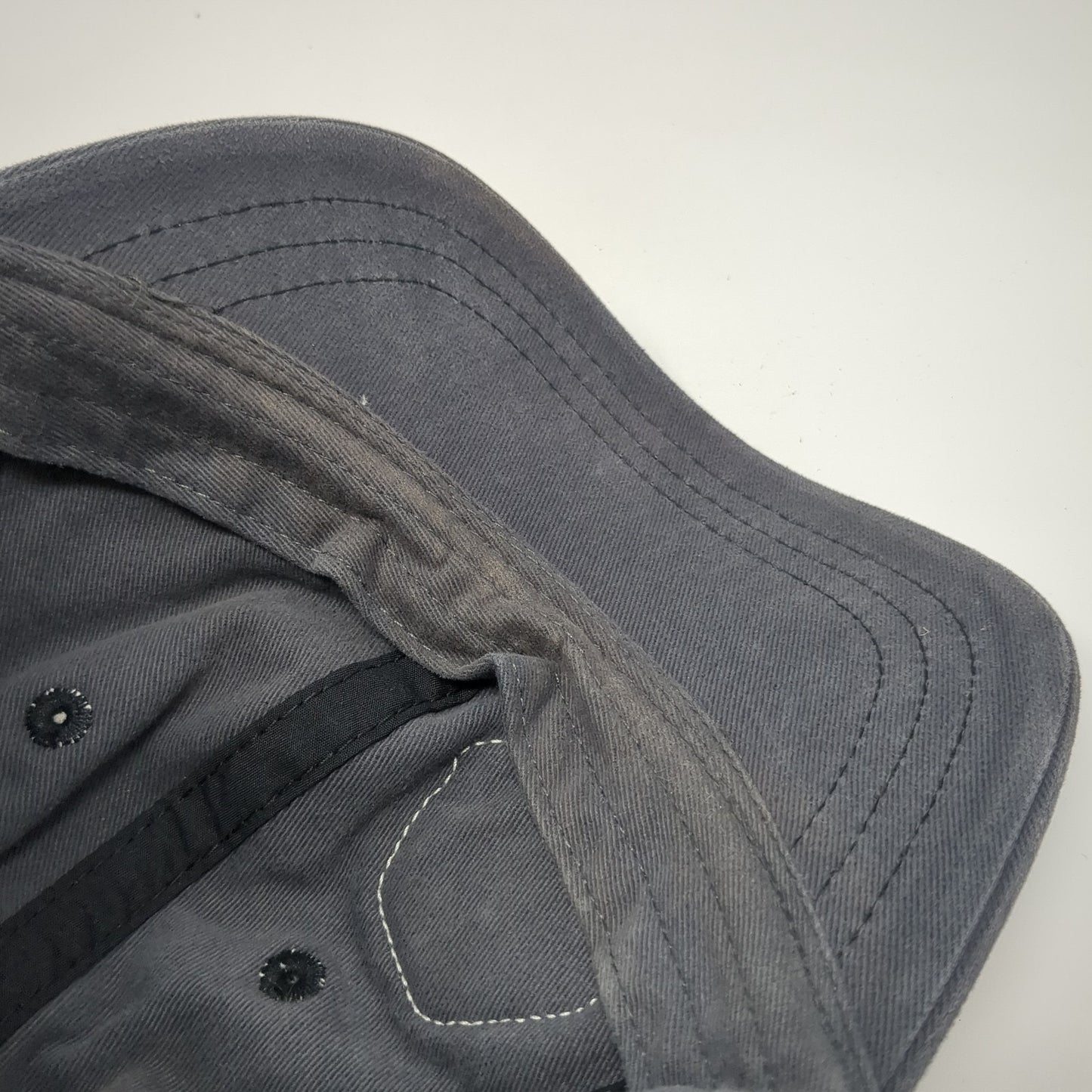 San Diego Patch Slideback Hat Gray One Size Solid Adjustable District