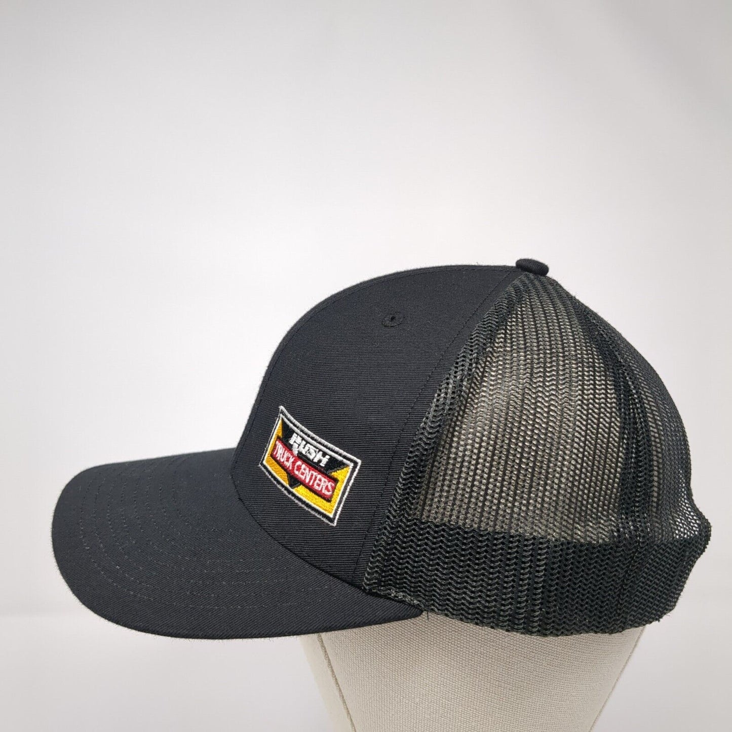 Rush Truck Centers Snapback Trucker Hat Black One Size Mesh Back 6 Panel