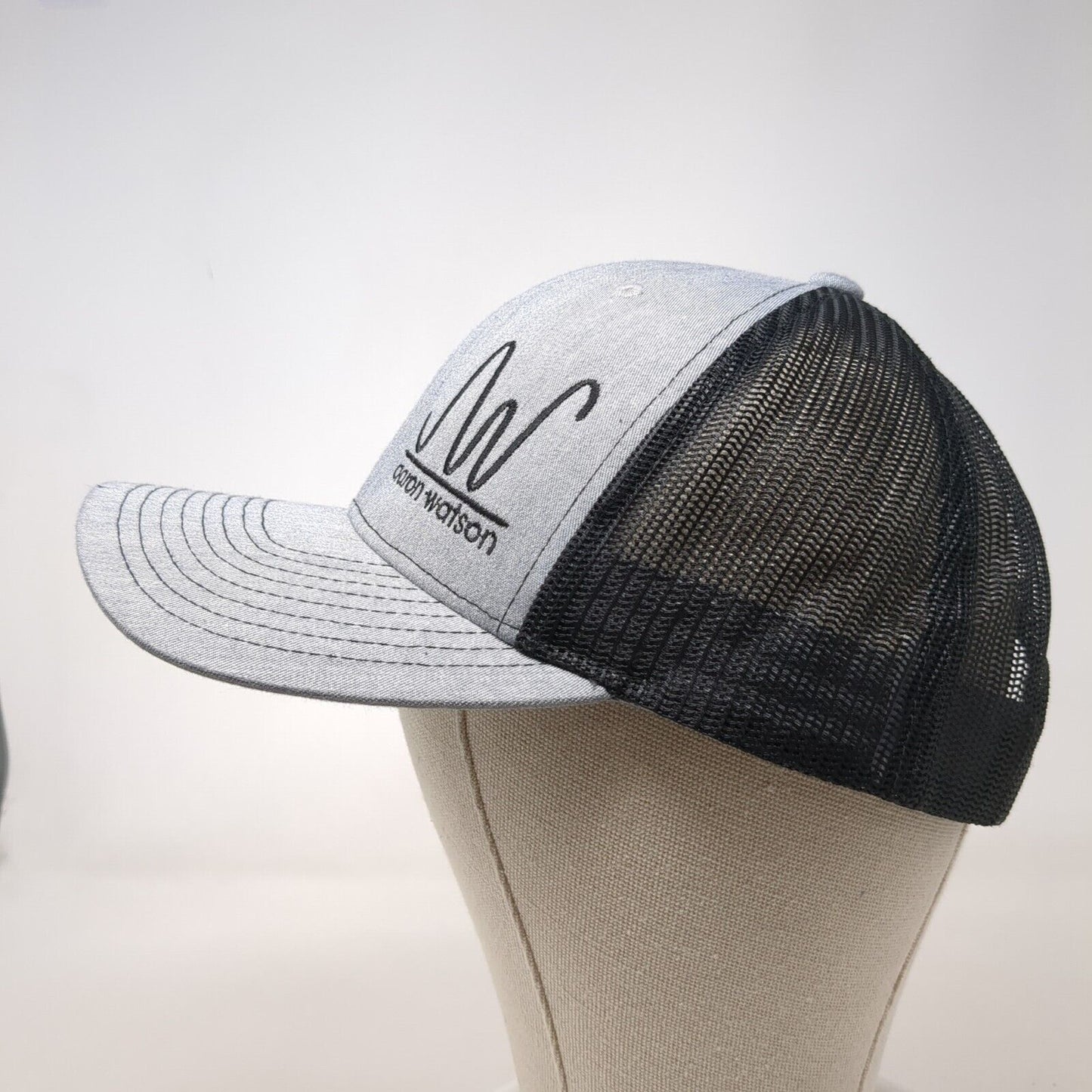 Aaron Watson Snapback Mesh Back Trucker Hat Gray One Size Richardson