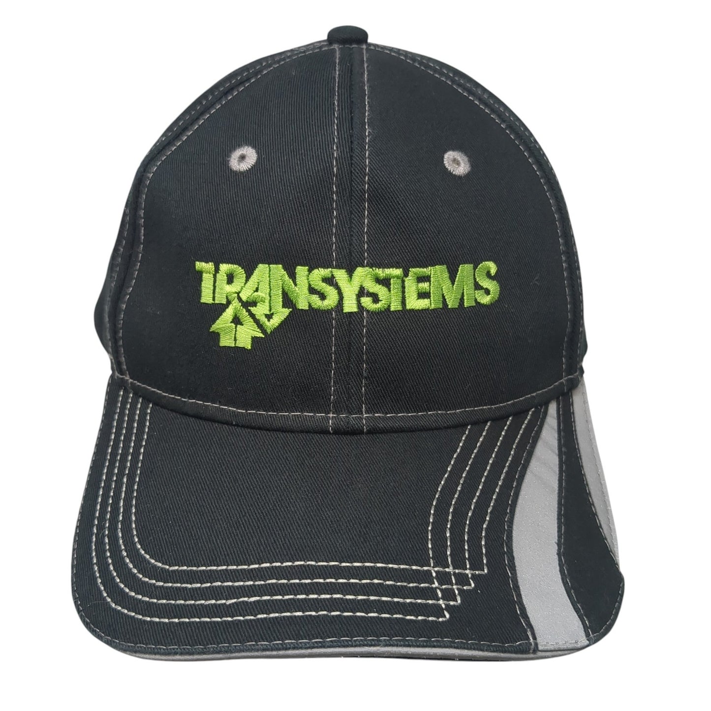 Transystems Strapback Baseball Cap Black OS Adjustable Embroidered Cap America