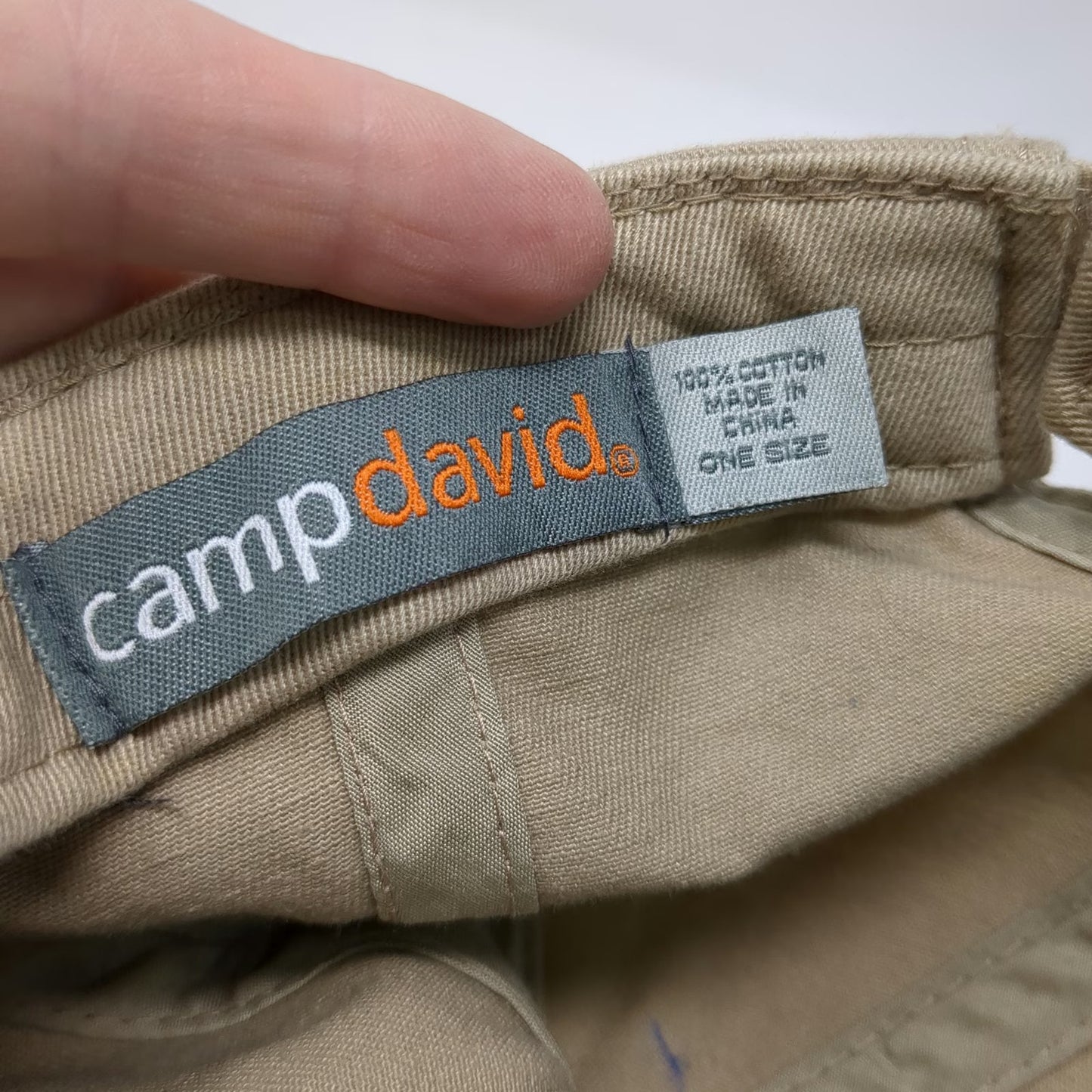 camp david Baseball Cap Beige One Size Vero Beach Florida Mahi Fish Cotton hat