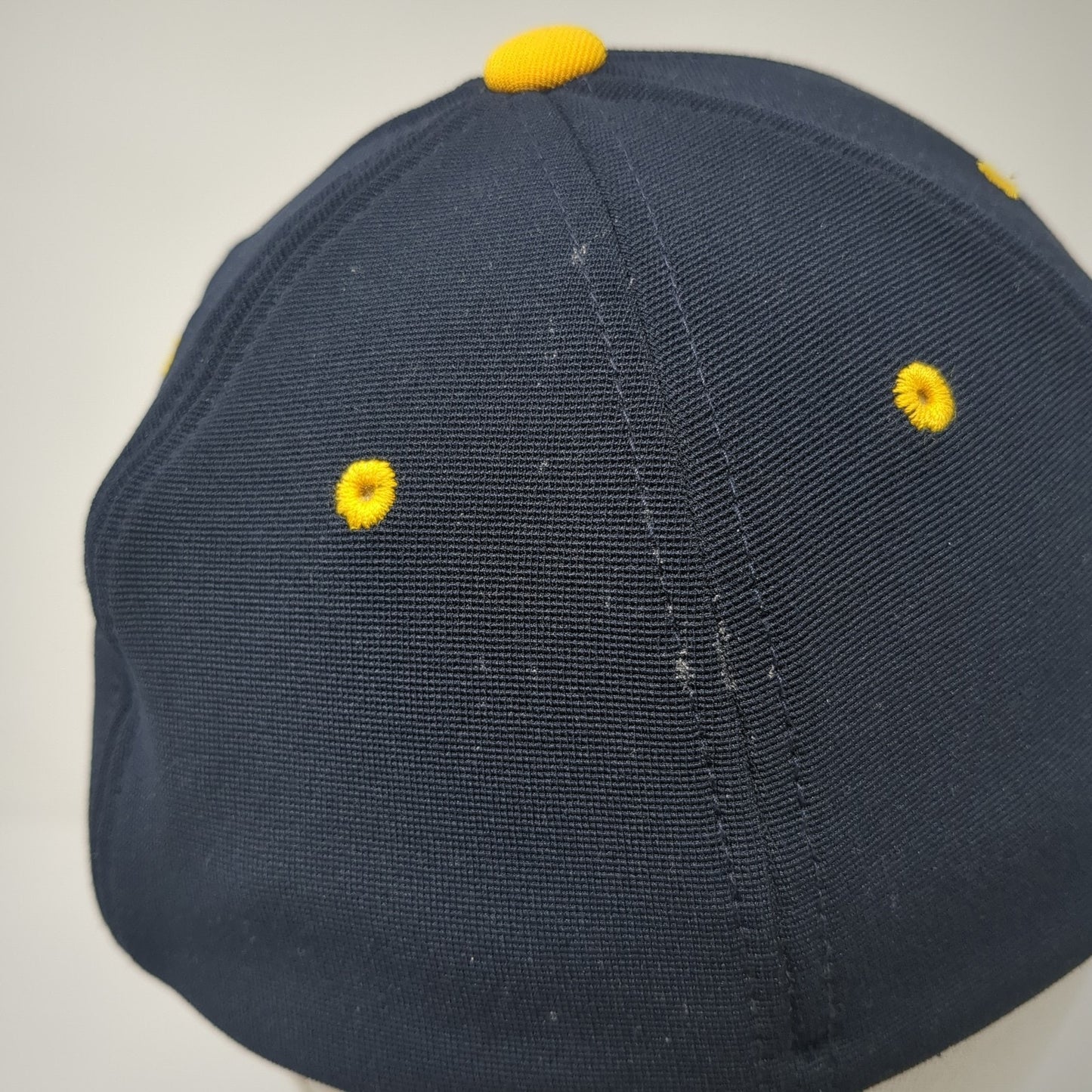 MYB Fitted Baseball Cap Blue 7 3/8 Embroidered 6 Panel 498F Pacific Headwear