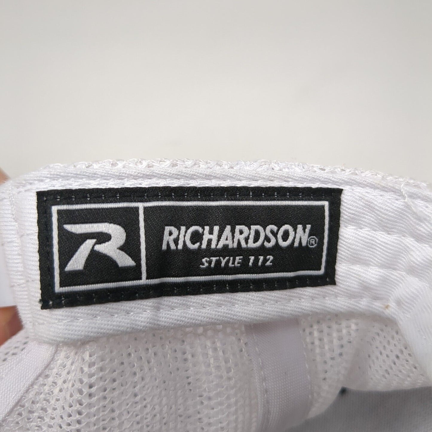 D.L. Evans Bank Patch Mesh Back Trucker Hat Blue One Size Richardson