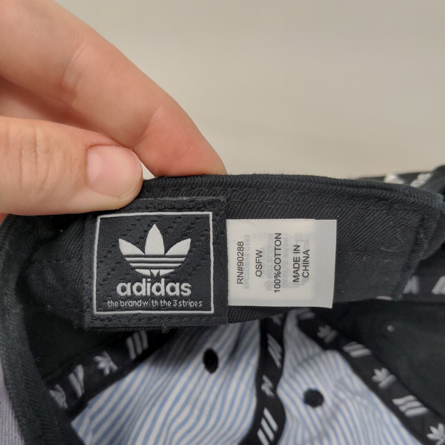 Adidas Women's Slideback Hat Black OSFW Embroidered Trefoil 6 Panel