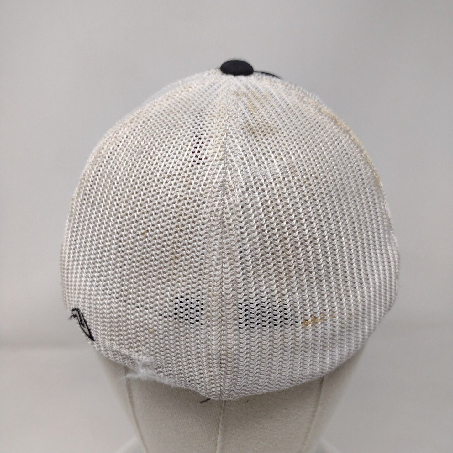 Letter N Youth Fitted Trucker Hat Black 6 3/8- 6 7/8 Mesh Back Pacific Headwear