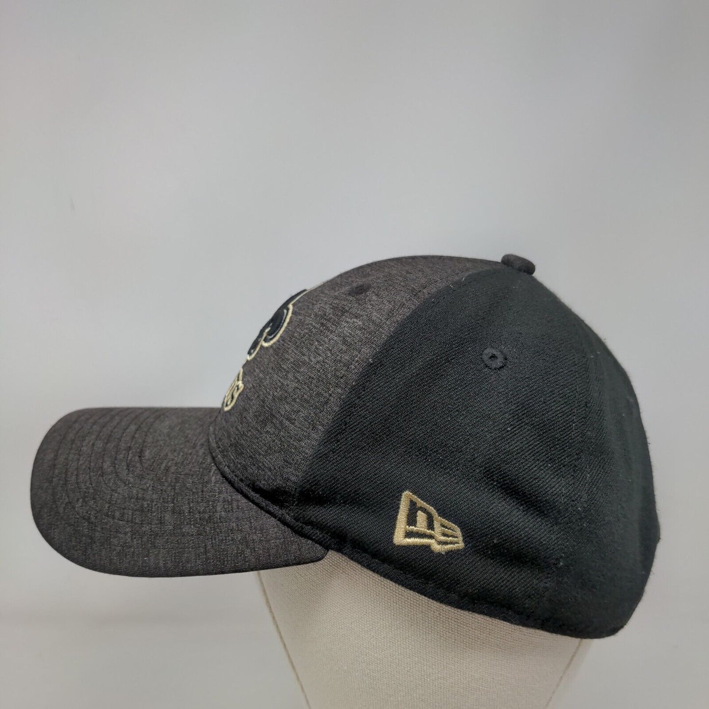 New Orleans Saints Strapback Hat Black OSFM Embroidered Logo 9Forty NFL