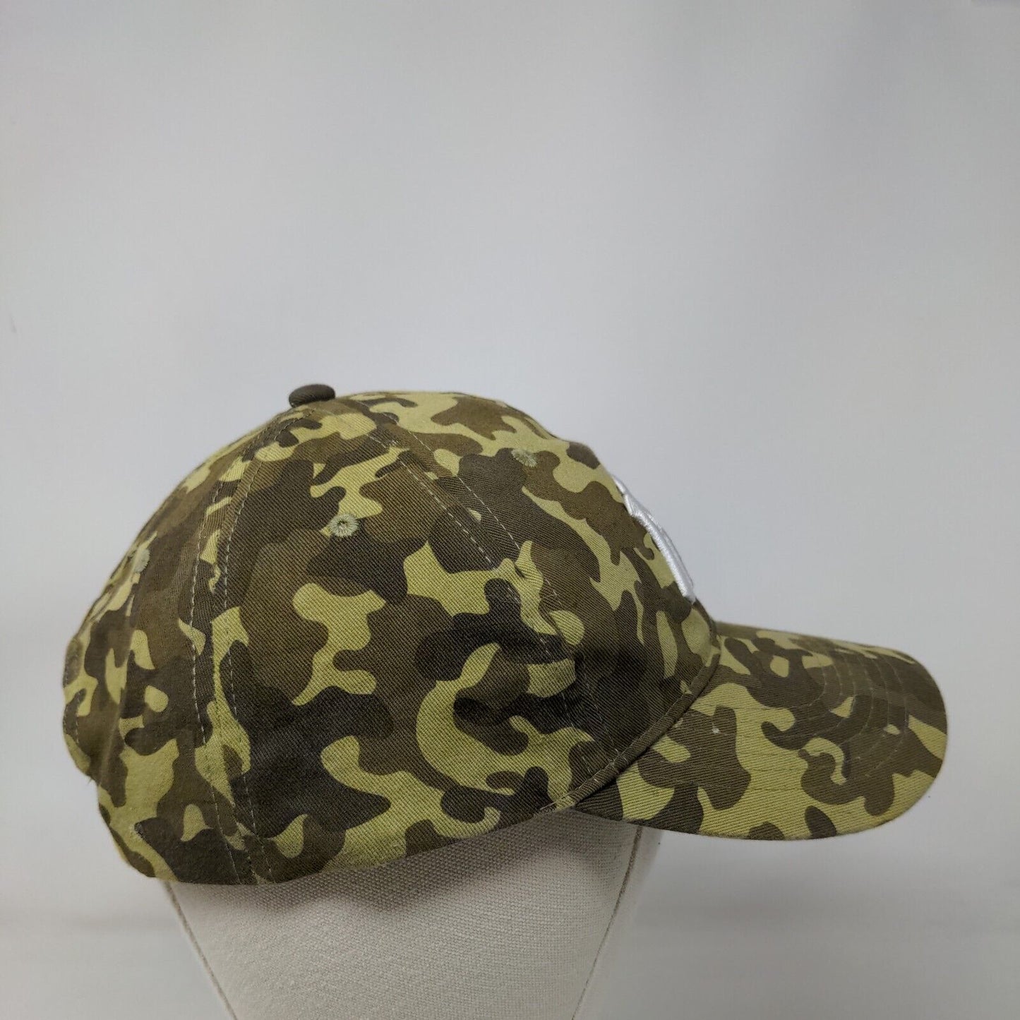 New York Yankees Camo Snapback Hat Green Embroidered Logo Adjustable