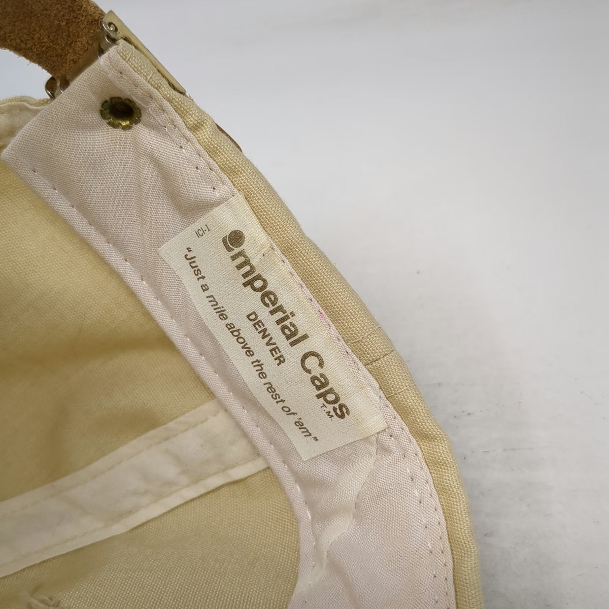 Imperial Caps 5 Panel Beige Hat One Size Rope Golf Canyon Crest Country Club