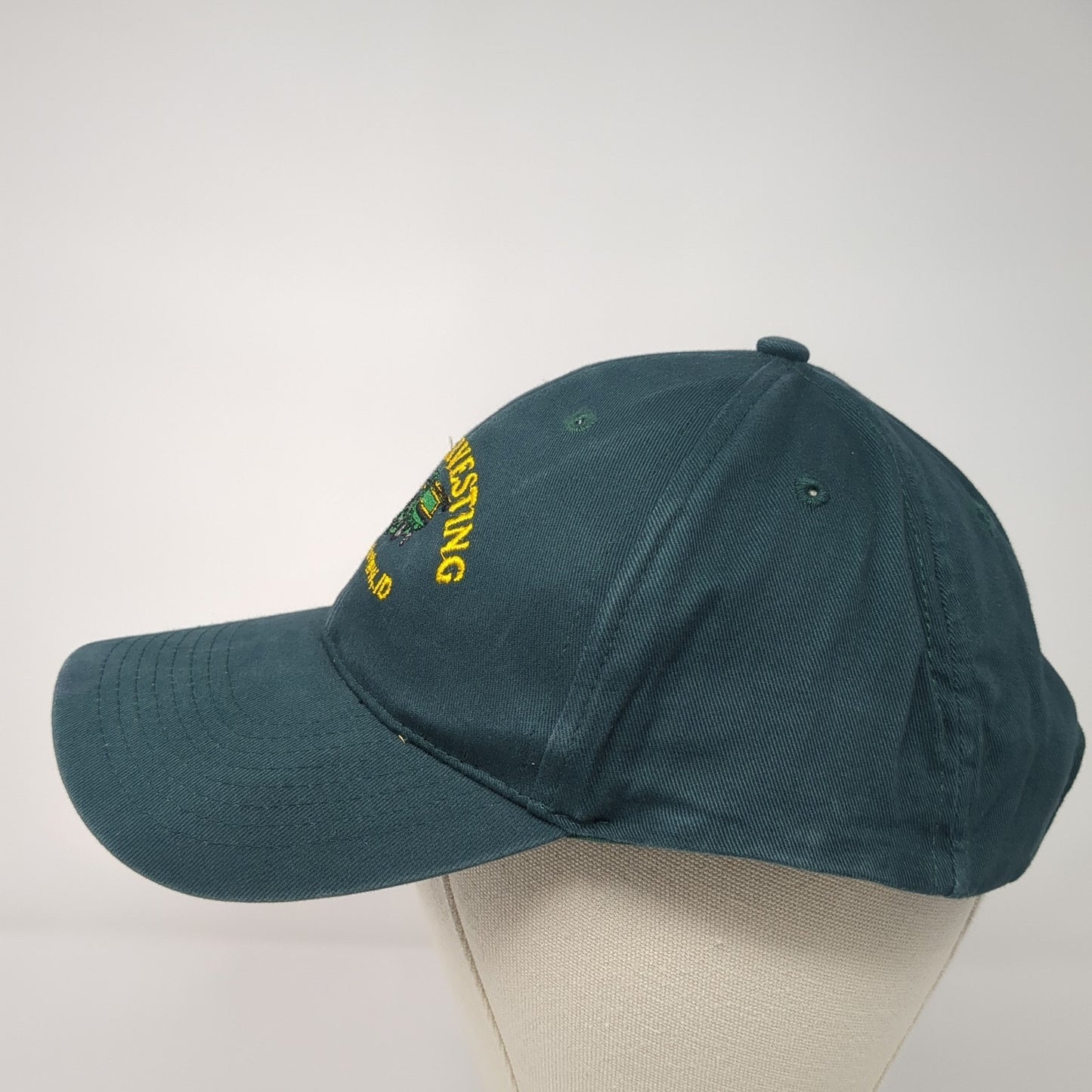 J&H Harvesting Monteview ID Strapback Hat Green One Size Embroidered