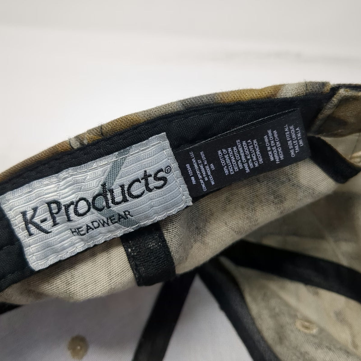 K-Products United Rentals Baseball Cap Green Camo One Size Hat Strapback Cotton