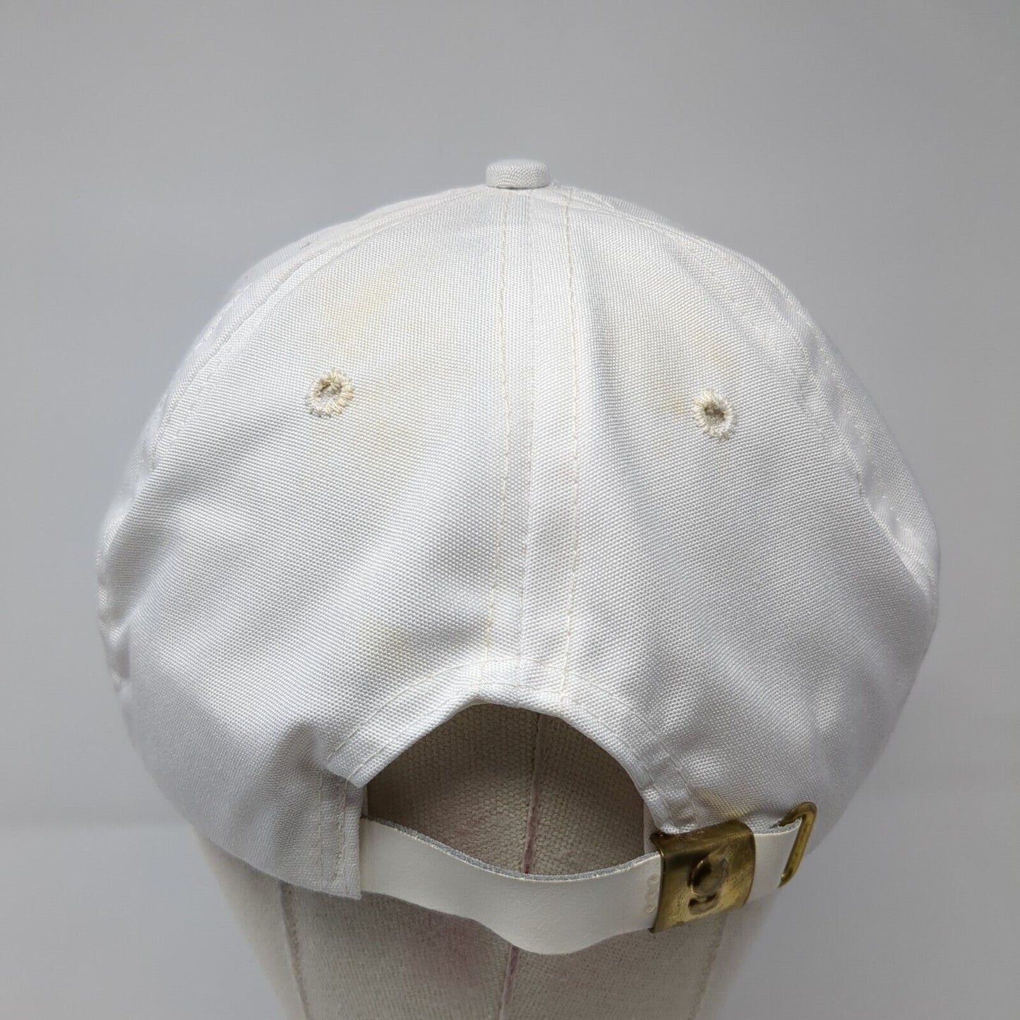 International Slideback Rope Hat White One Size Solid Leather Strap