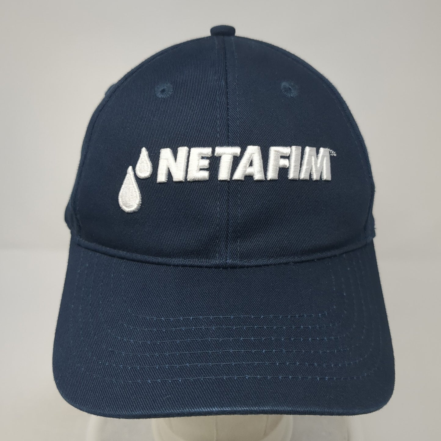 Netafim Strapback Hat Blue One Size Adjustable Embroidered Vent Holes