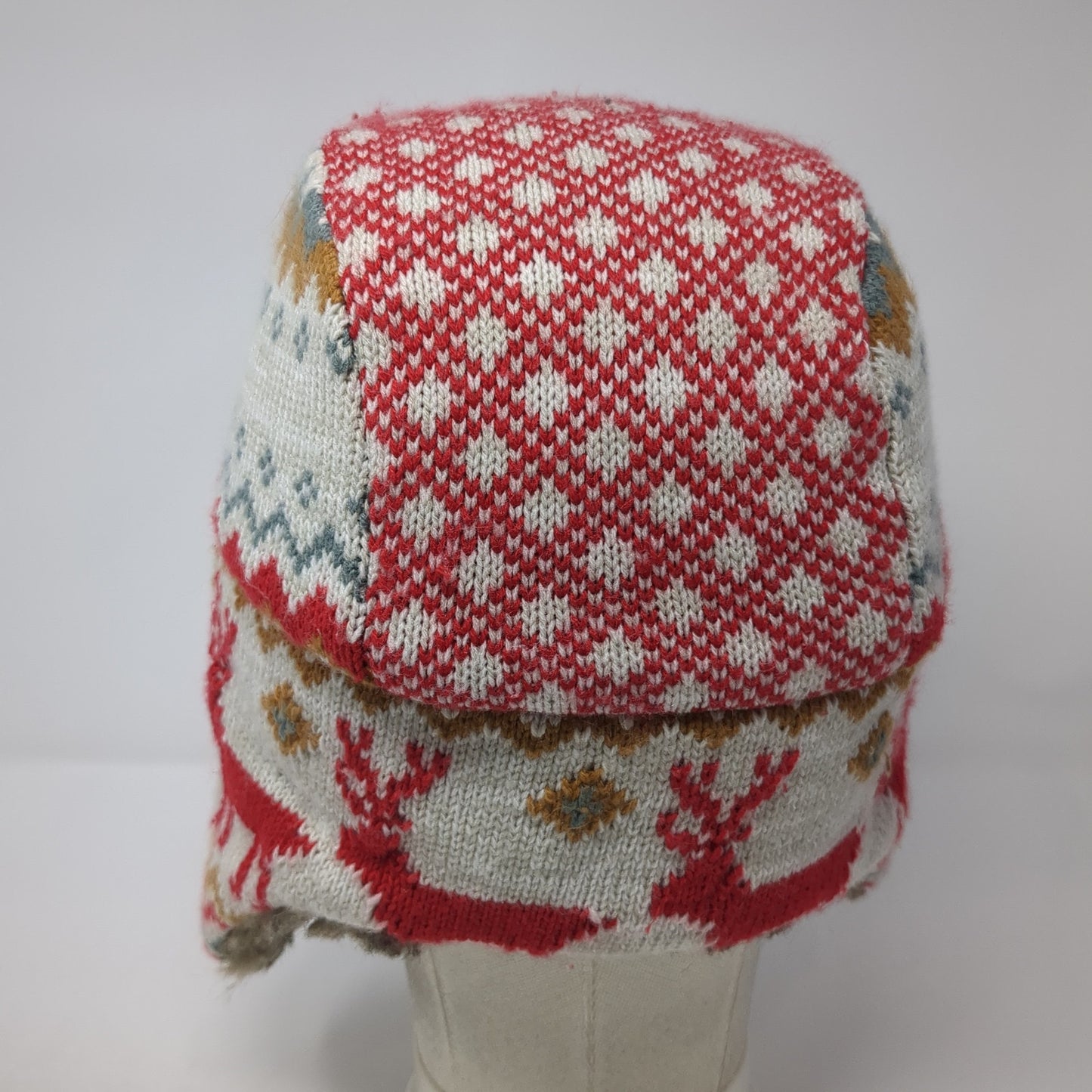 Arizona Trapper Hat Multicolor One Size Ear Flap Faux Fur Winter Fair Isle