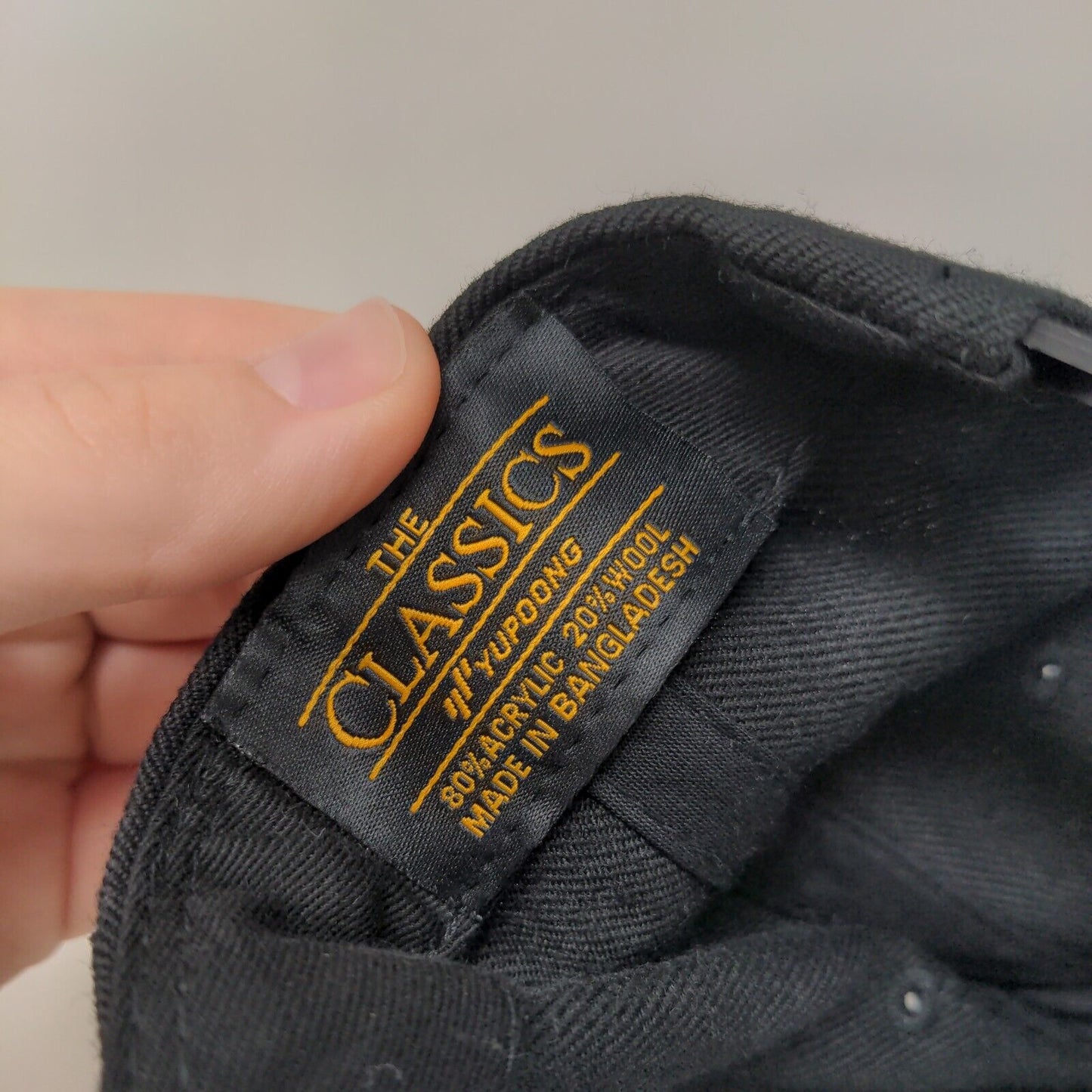 Suforia Snapback Hat Black One Size Embroidered Adjustable 6 Panel
