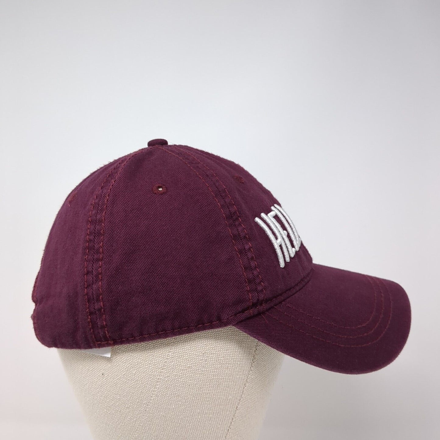 Hell Yeah Slideback Hat Red OS Adjustable Embroidered American Eagle Outfitters