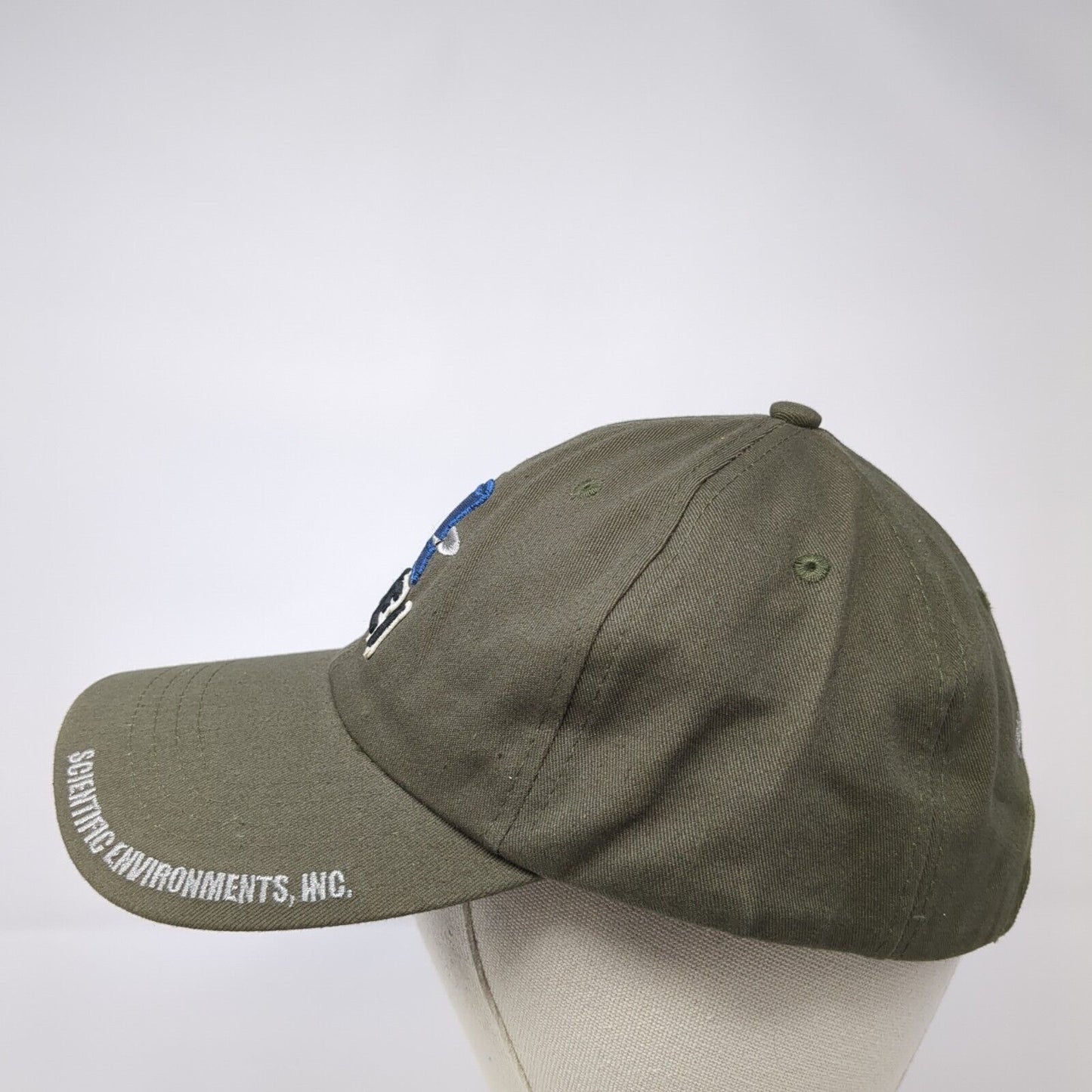 SEI Scientific Environments Inc Slideback Hat Green One Size Adjustable Cotton