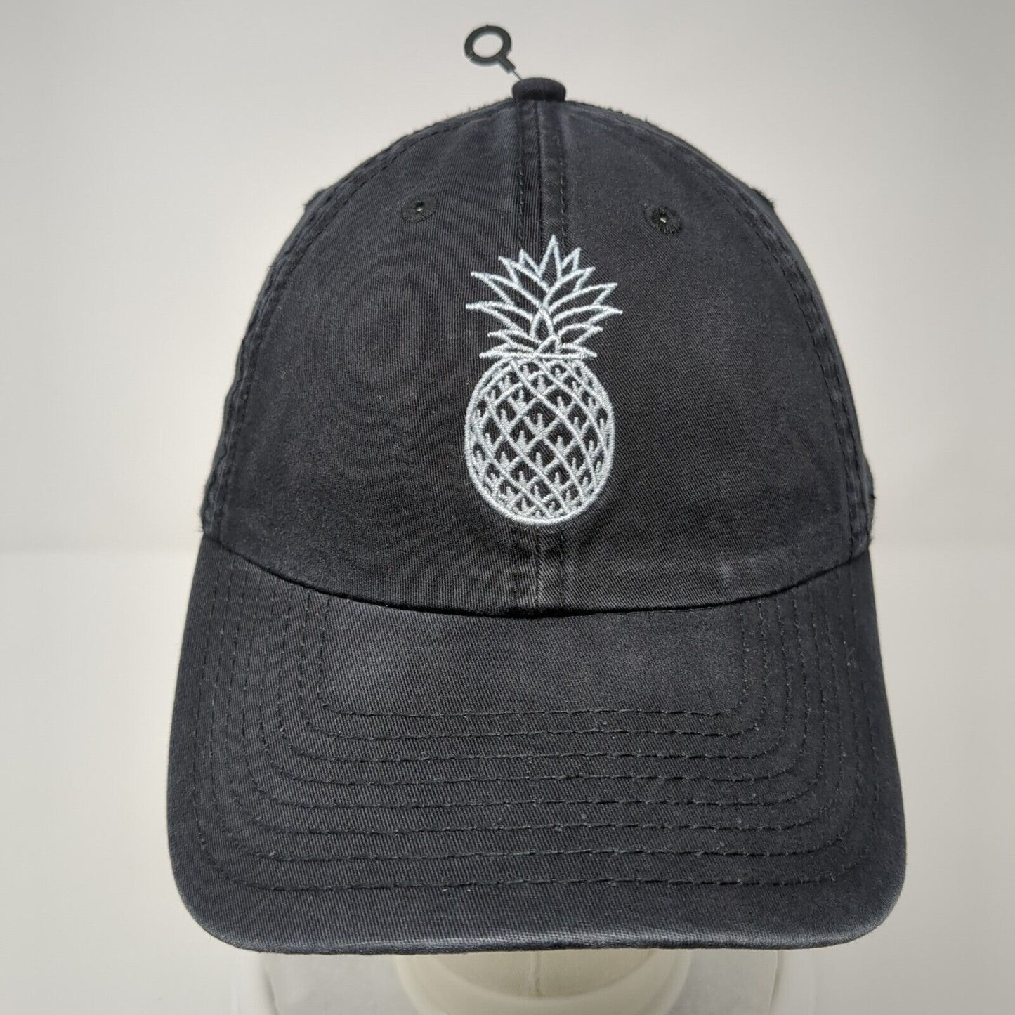 Pineapple Slideback Hat Black One Size Adjustable Embroidered O'Neill Cotton