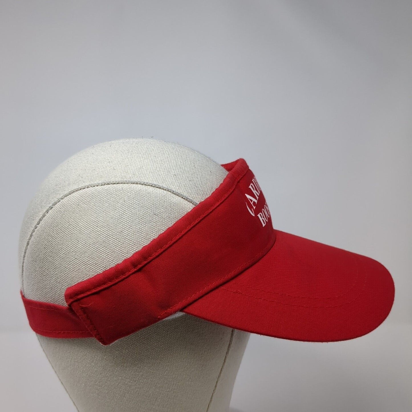 Cardinal Booster Slideback Visor Hat Red One Size Adjustable Outdoor