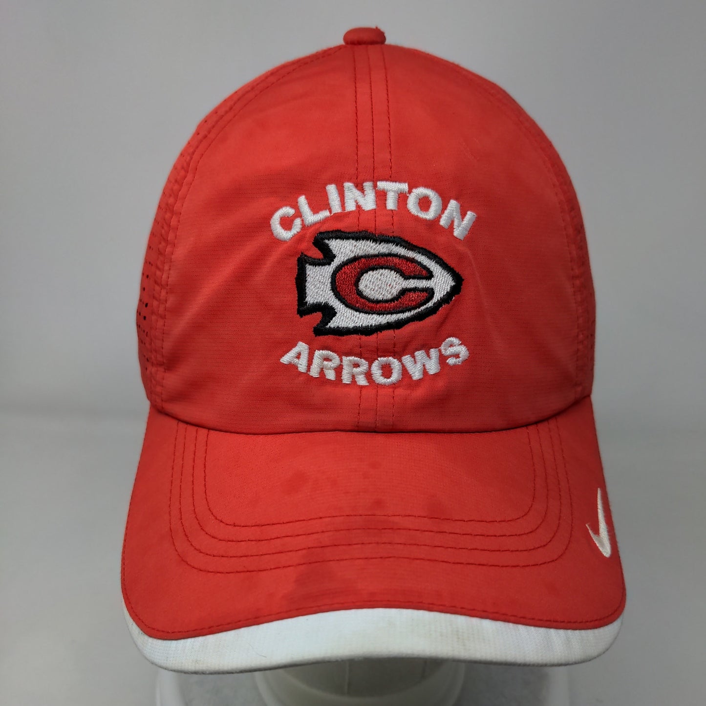 Clinton Arrows Nike Golf Strapback Hat Red Embroidered Logo Adjustable