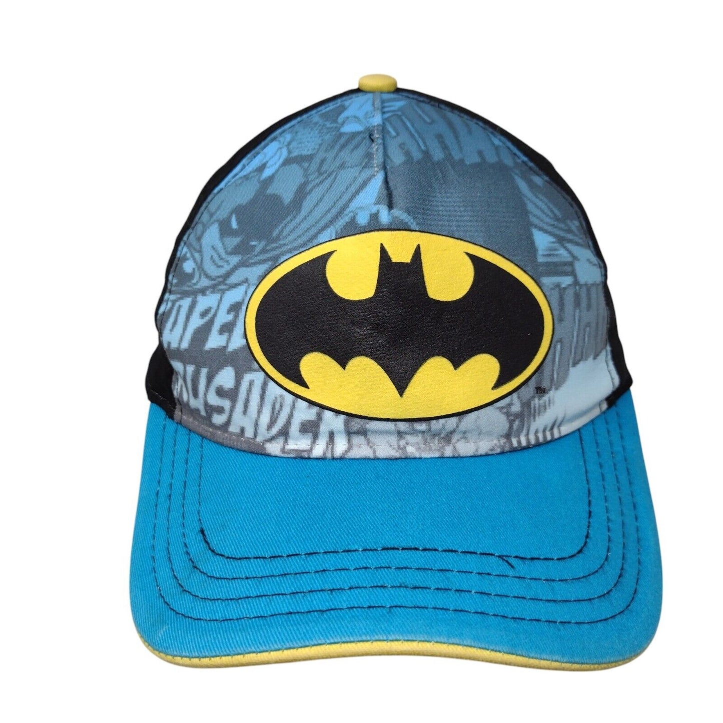 Batman Strapback Hat Multi One Size Adjustable DC Comics Colorblock