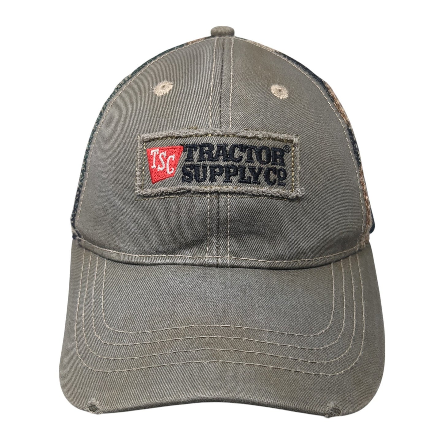 Tractor Supply Co Strapback Trucker Hat Multi One Size Mesh Back Camo