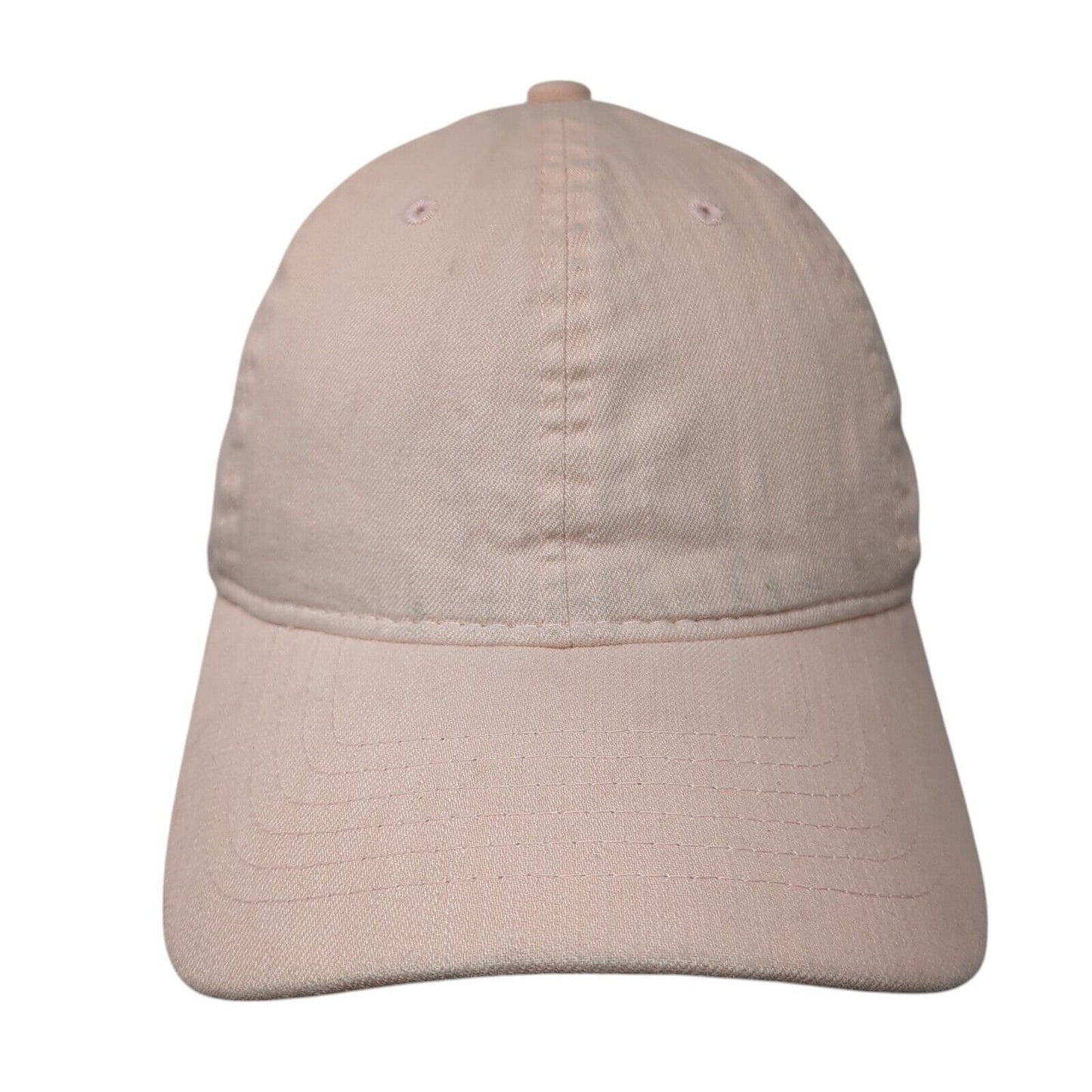Unbranded Slideback Hat Pink One Size Adjustable Vented Holes 6 Panel Blank