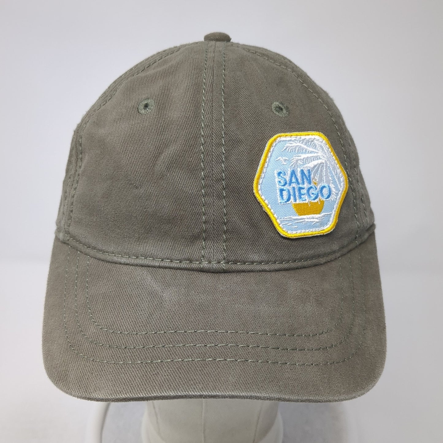 San Diego Slideback Baseball Cap Brown One Size Adjustable Embroidered District