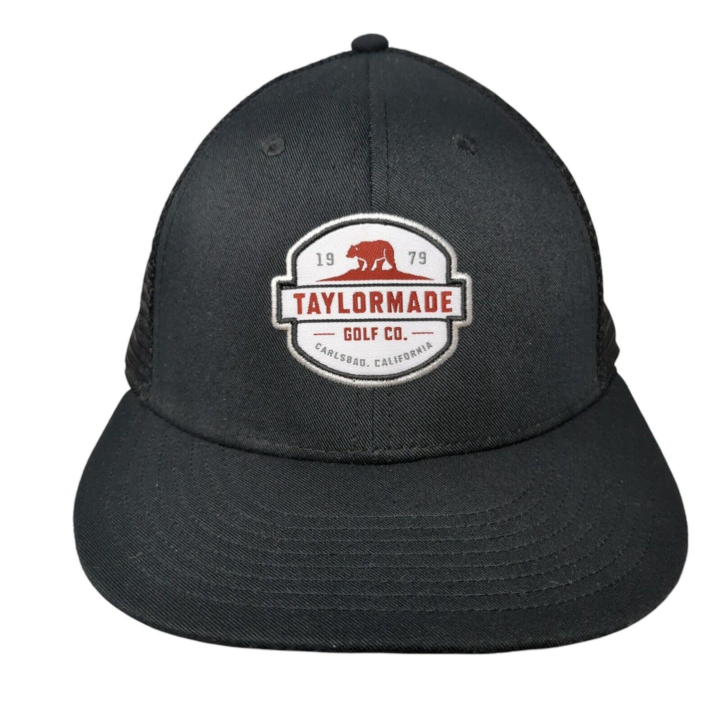 TaylorMade Golf Co. Snapback Trucker Hat Black One Size Mesh Back