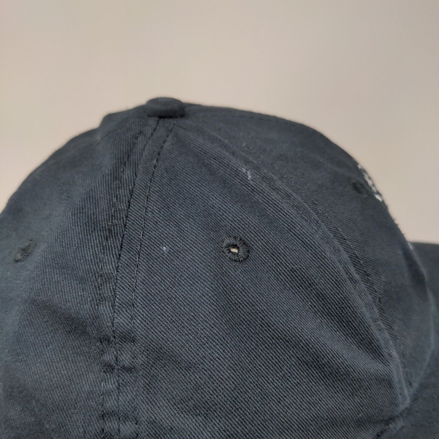 Anthology Co. Strapback Hat Blue One Size Adjustable Embroidered Port & Company