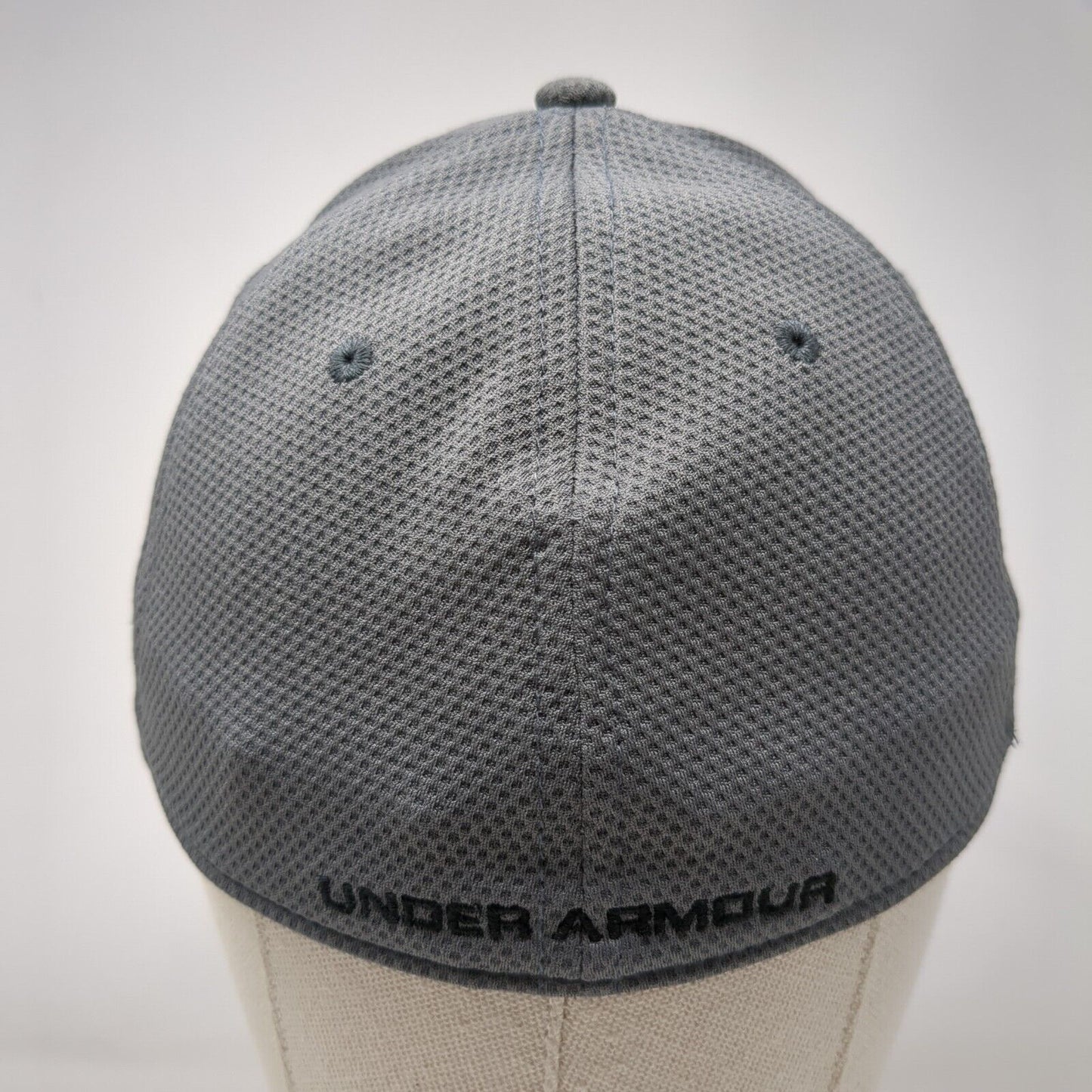 Under Armour Fitted Hat Gray Medium/Large Embroidered Solid 6 Panel