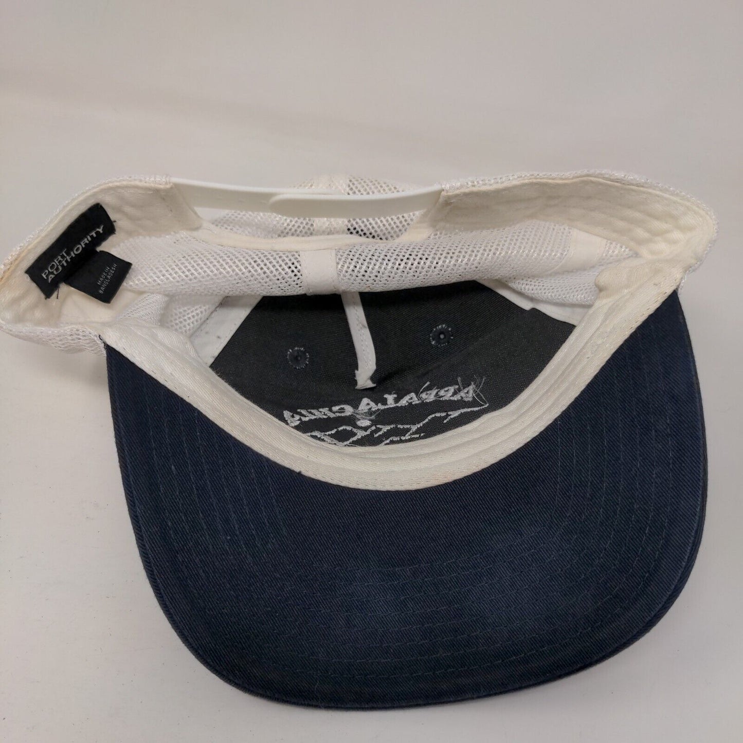Appalachia Rises Snapback Mesh Back Trucker Hat Blue One Size Port Authority