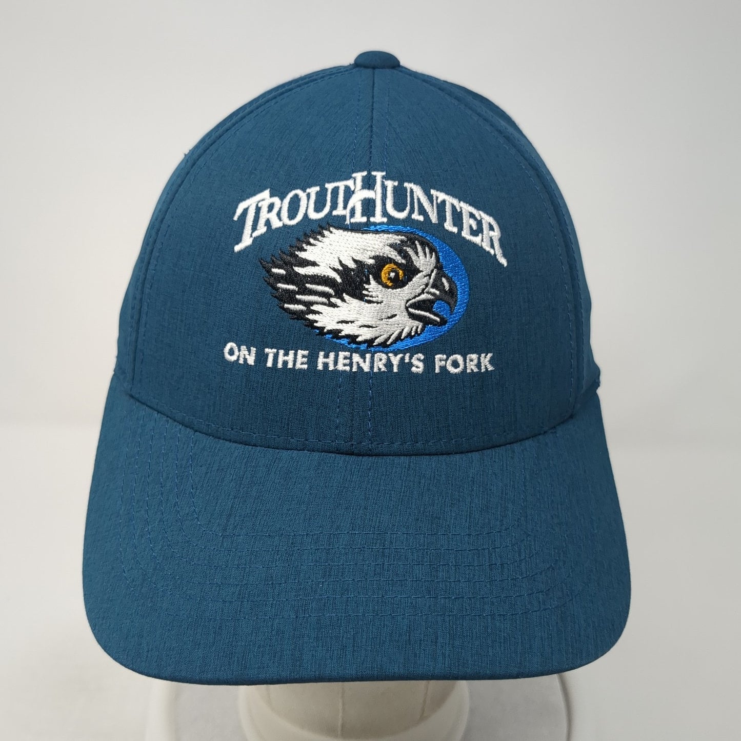 TroutHunter On The Henry's Fork Strapback Hat Blue One Size Imperial