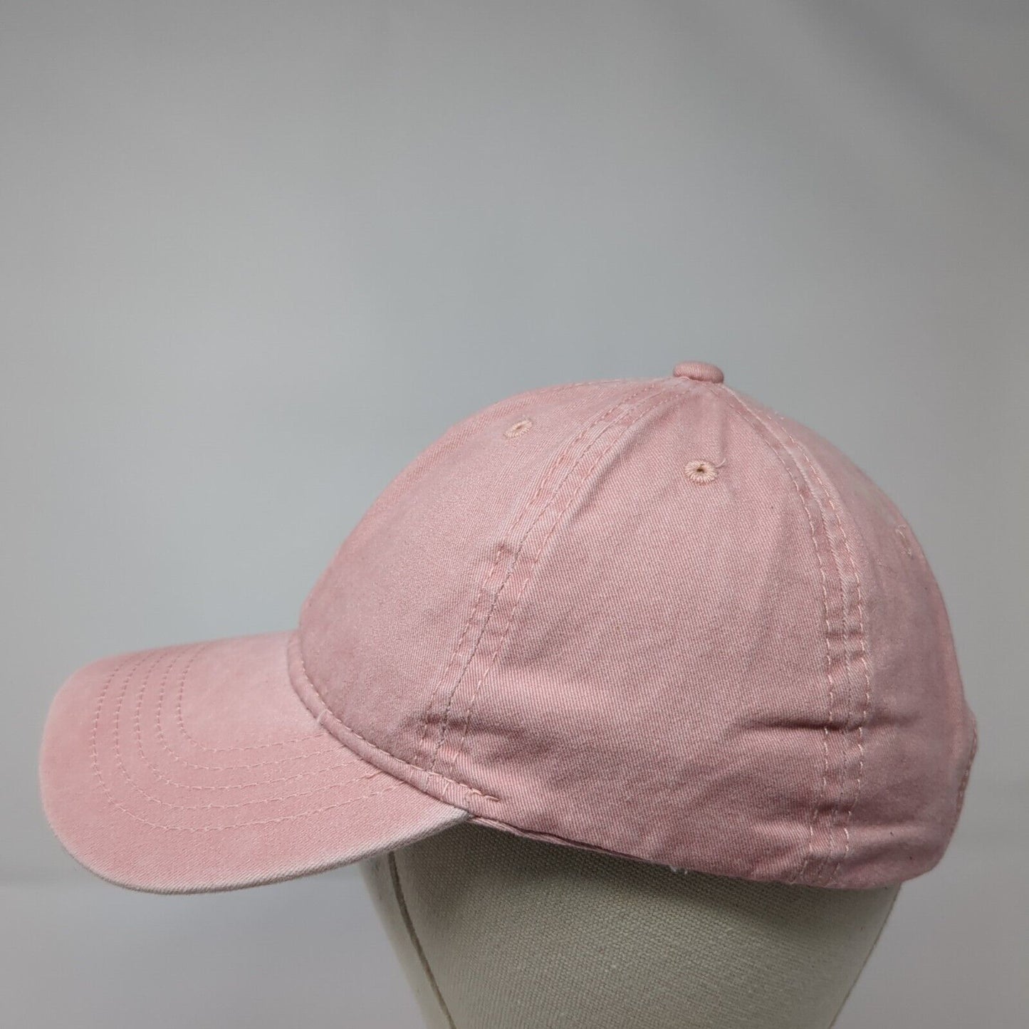 Unbranded Slideback Hat Pink One Size Adjustable Embroidered 6 Panel Blank